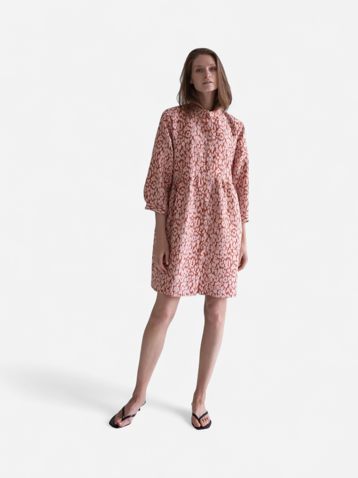 Gauhar mekko Shirt Dress Leonie, vaaleanpunainen kuosi - Kekäle.fi