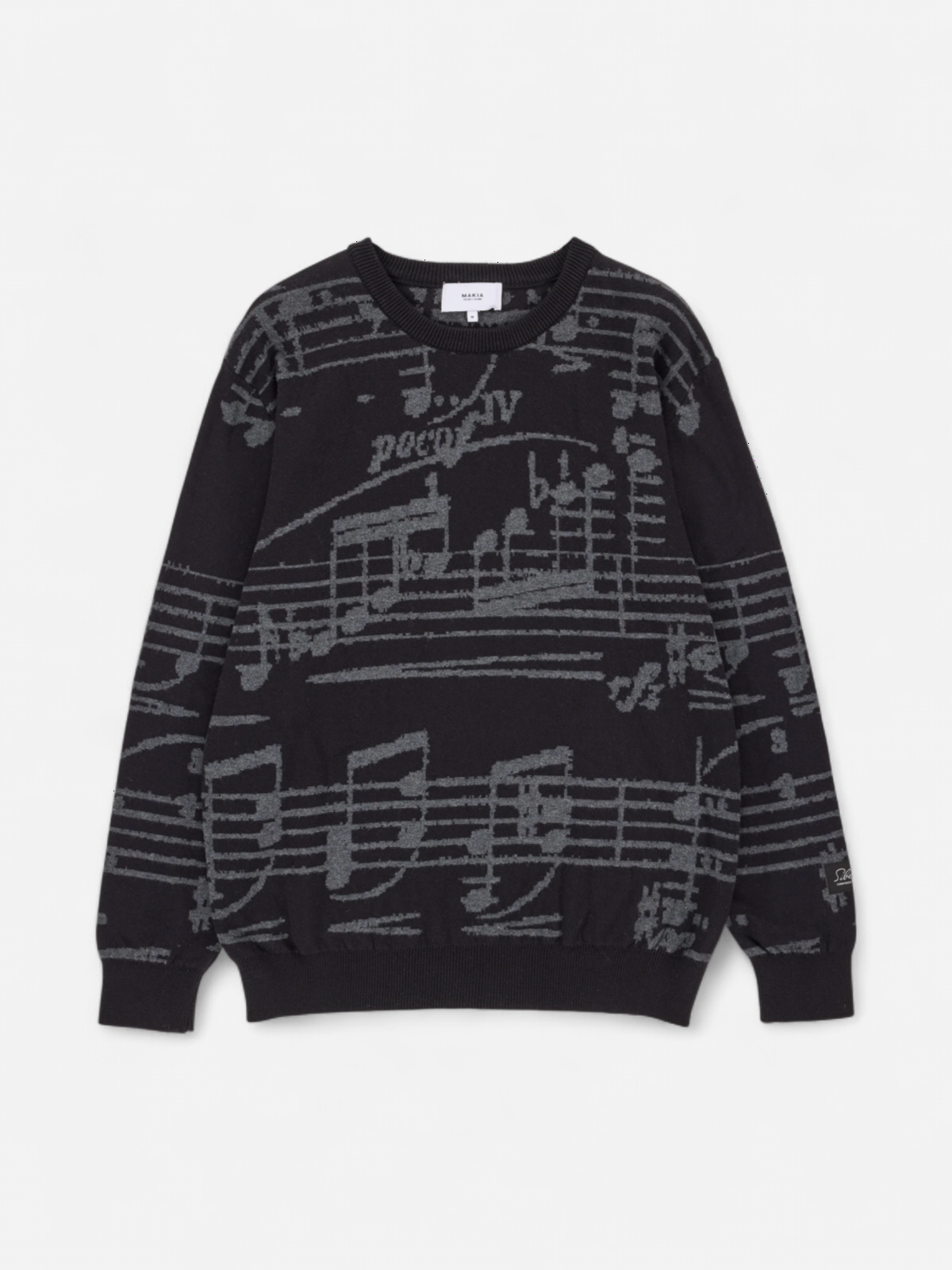 SIBELIUS NOTE KNIT MUSTA - Kekäle.fi