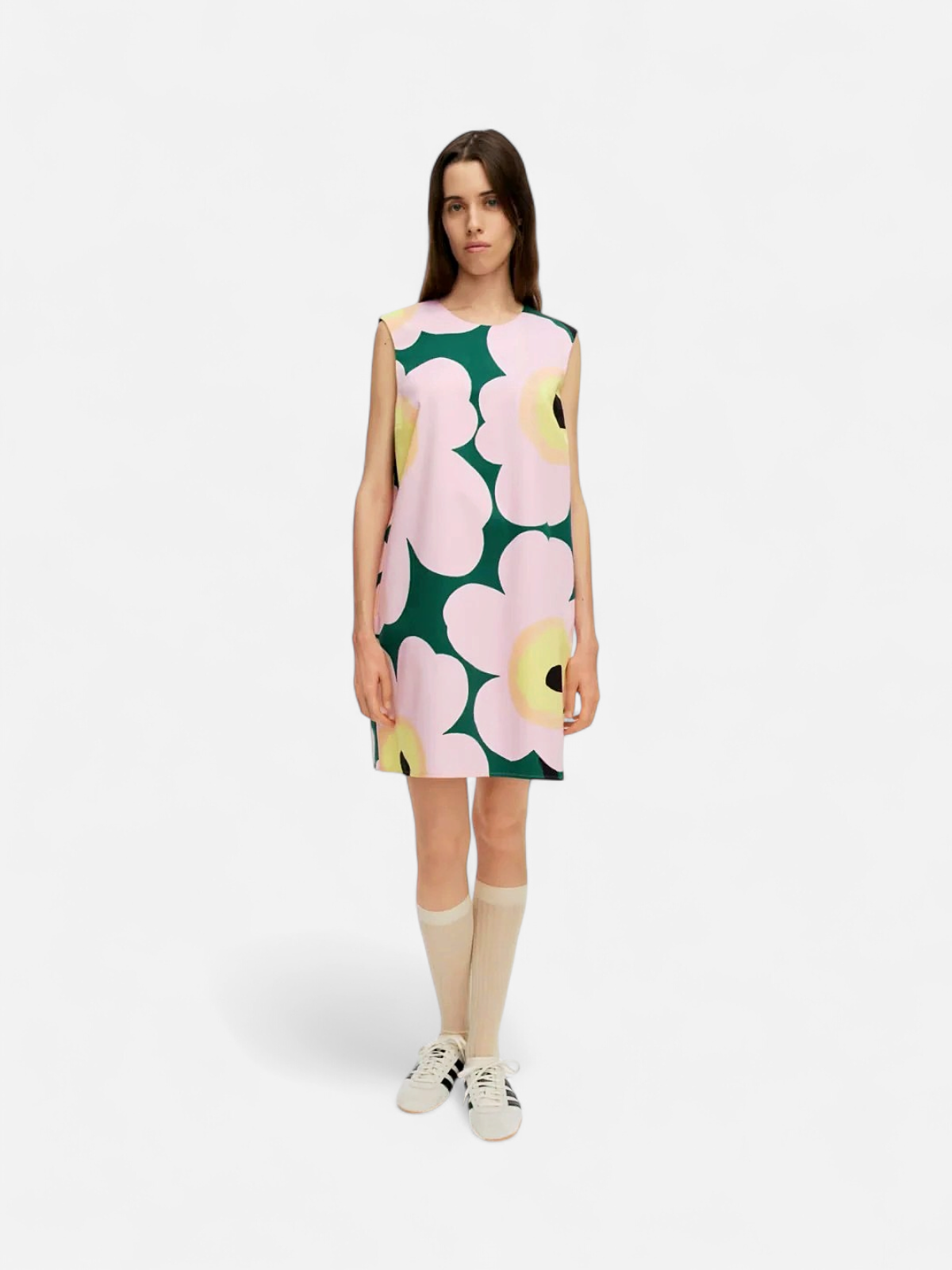 Marimekko mekko Siluetti Unikko, monivärinen kuosi - Kekäle.fi
