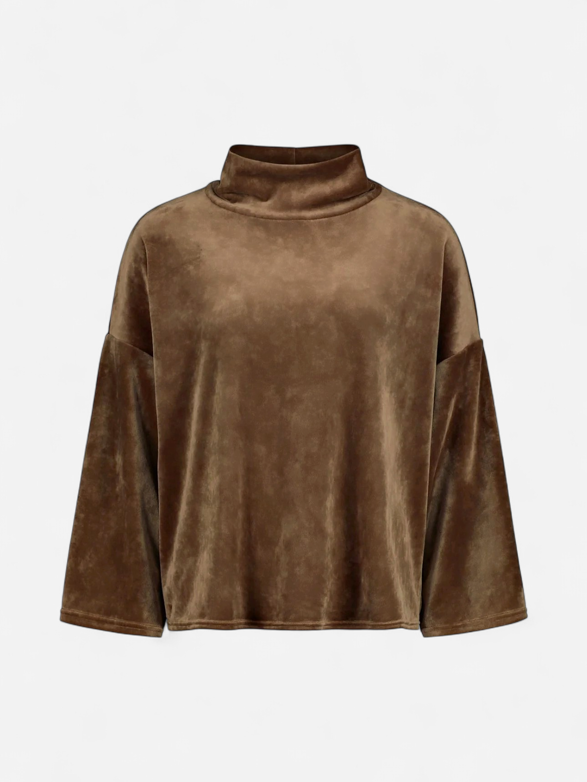 Sinnuu naisten paita Caya Velvet Sweater, tummanruskea - Kekäle.fi