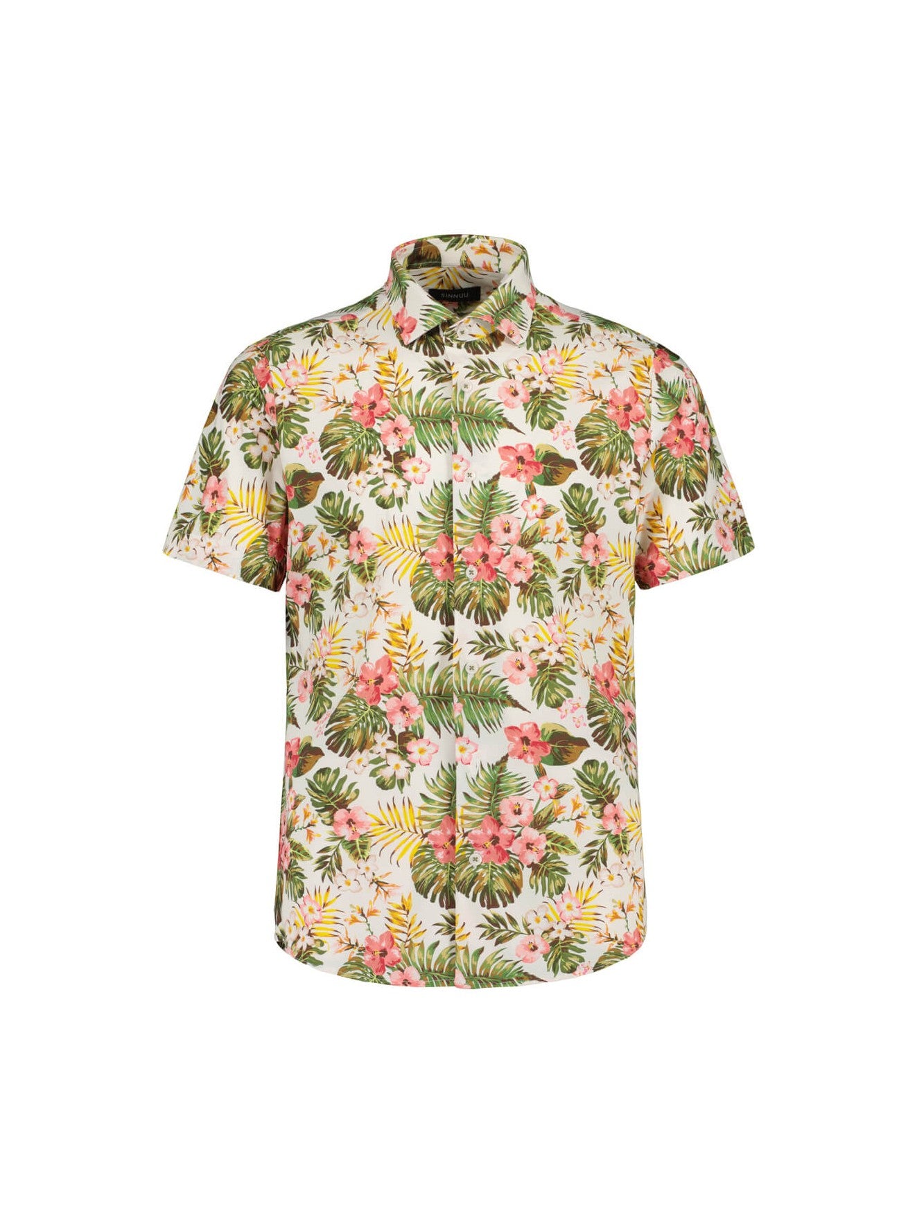 sinnuu-miesten-kauluspaita-performance-shirt-ss-california-vihrea-kuosi-1