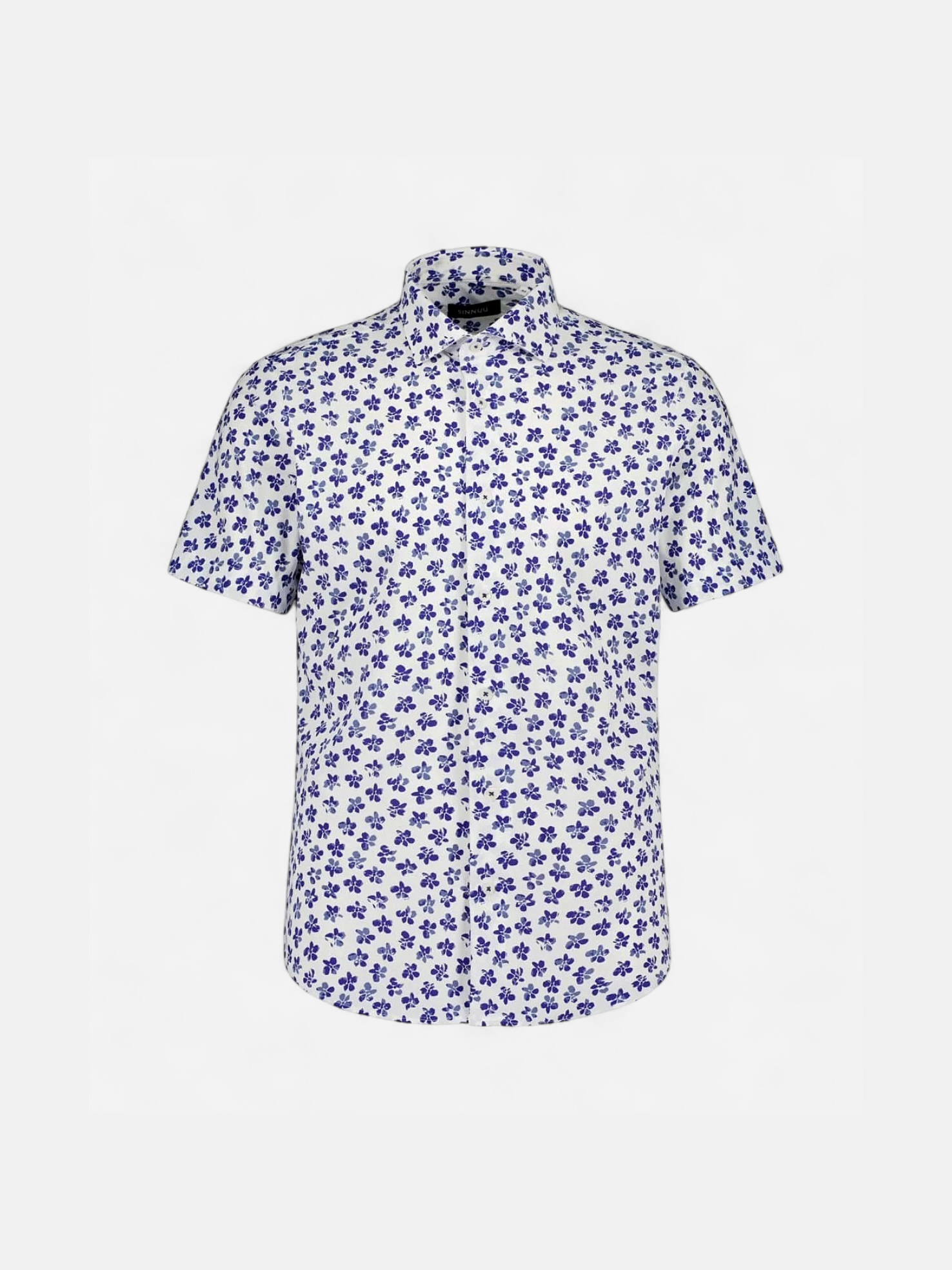 Sinnuu Miesten Kauluspaita, Performance Shirt SS, Sininen Kuosi - Kekäle.fi