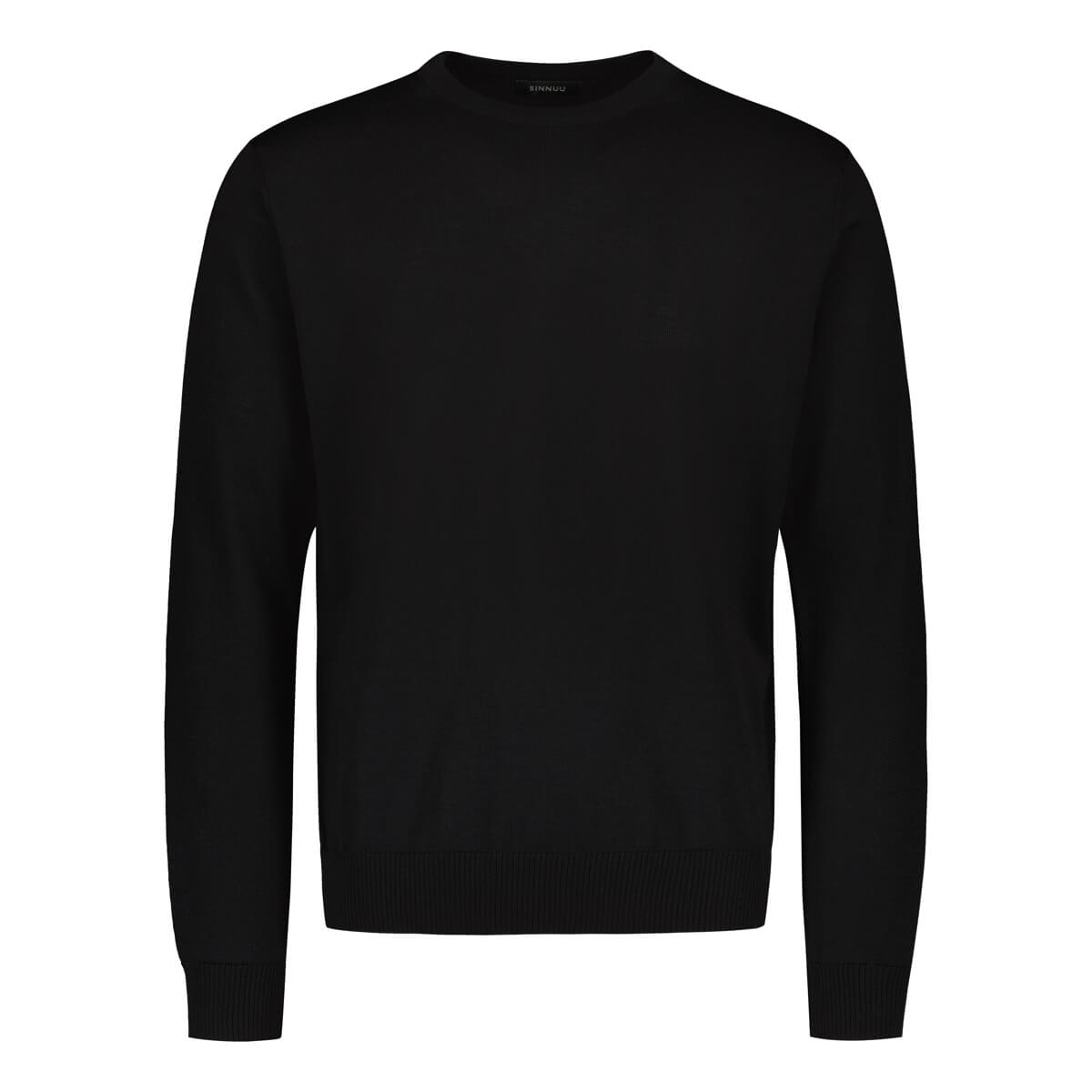 sinnuu-miesten-neule-merino-crew-musta-1