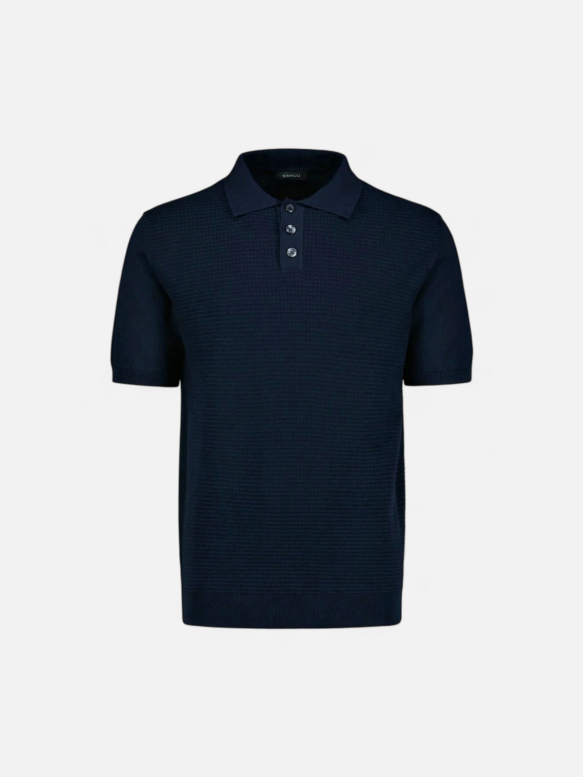 Sinnuu miesten pikeepaita, KNITTED POLO MADE IN ITALY Tummansininen - Kekäle.fi