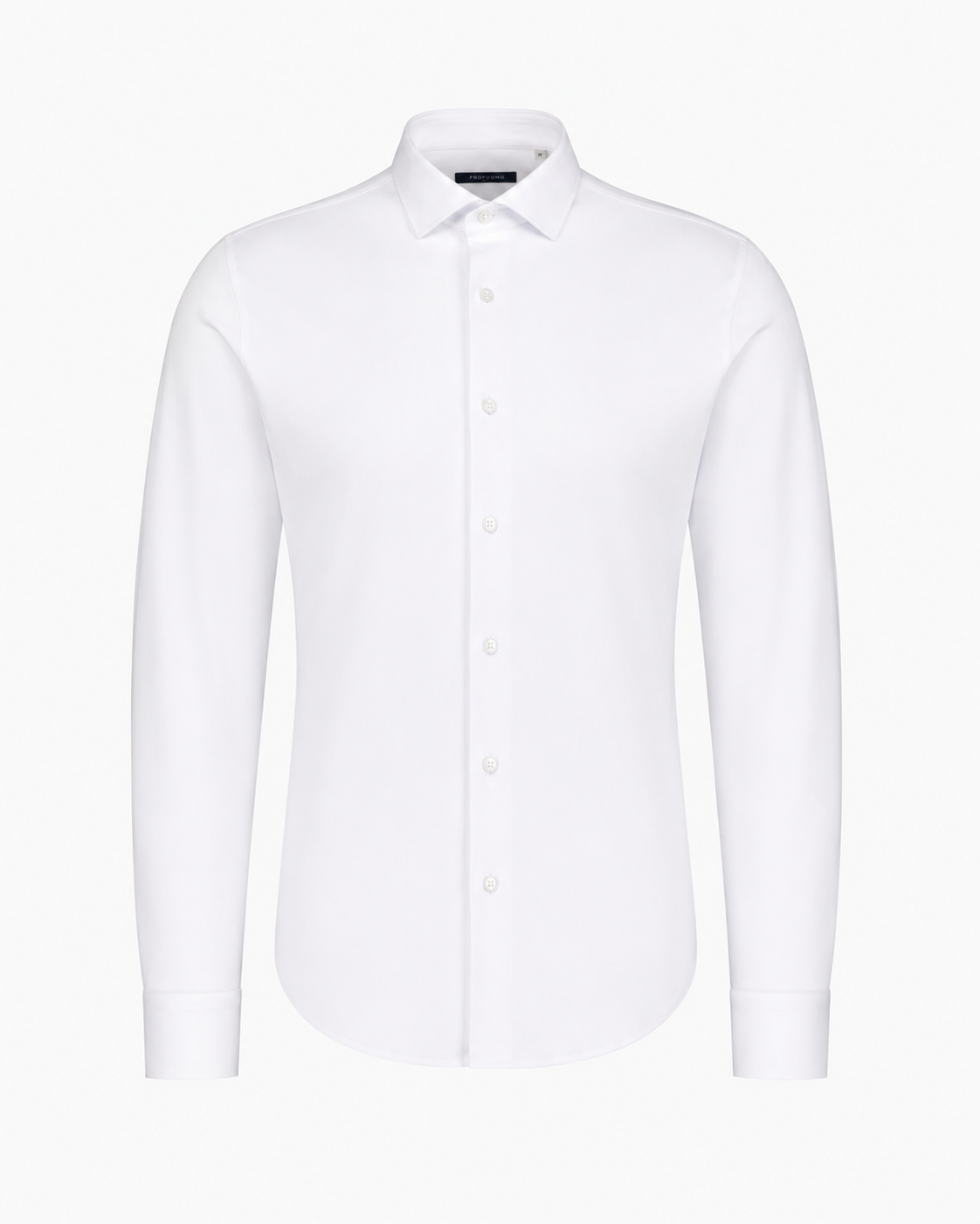 Sinnuu miesten kauluspaita Evolution Non Iron Jersey Cotton Shirt, valkoinen