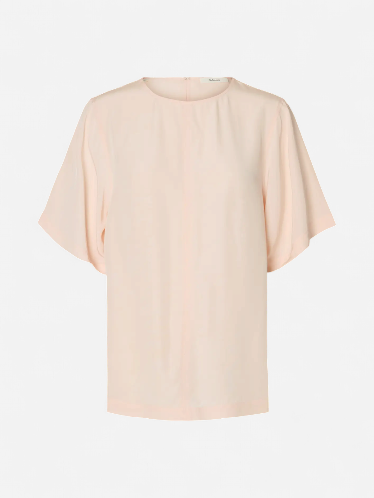 Selected Femme naisten paita SLFAMIRA SS O-Neck Top, Pale Dogwood - Kekäle.fi
