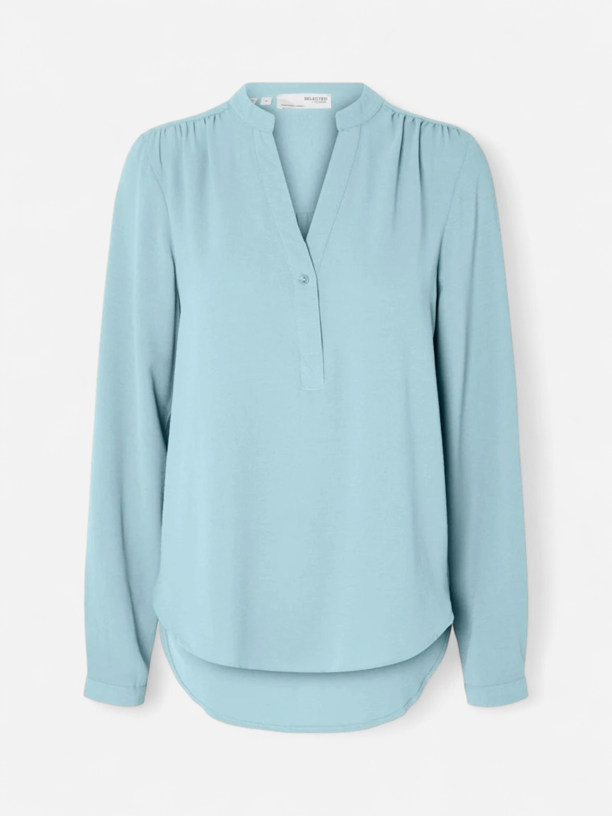 Selected Femme Naisten Pusero, SLFMIVIA LS TOP B, Blue Glow - Kekäle.fi