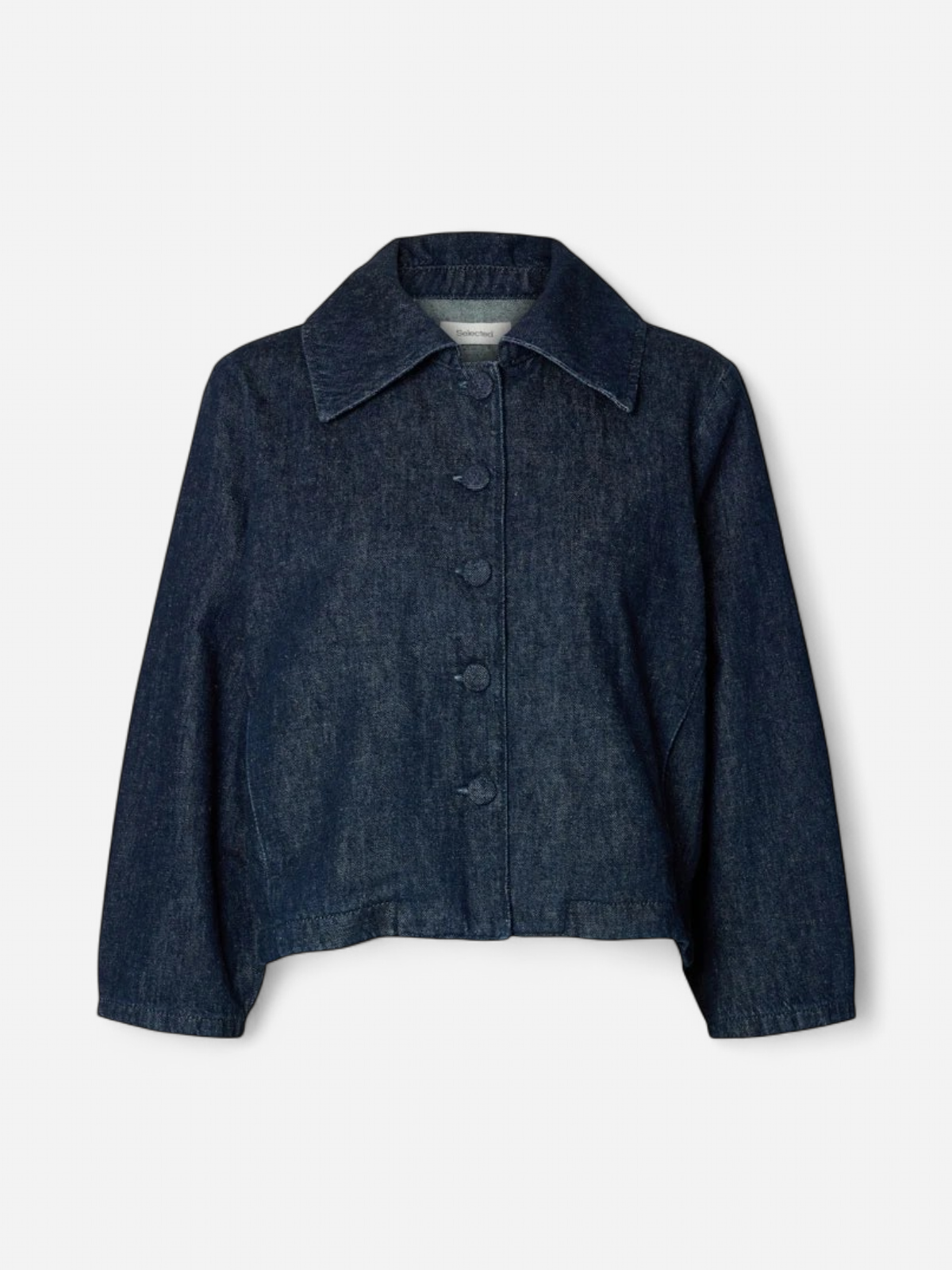 SLFRELAXED HANNY 3/4 DENIM JACKET Dark Blue Denim - Kekäle.fi