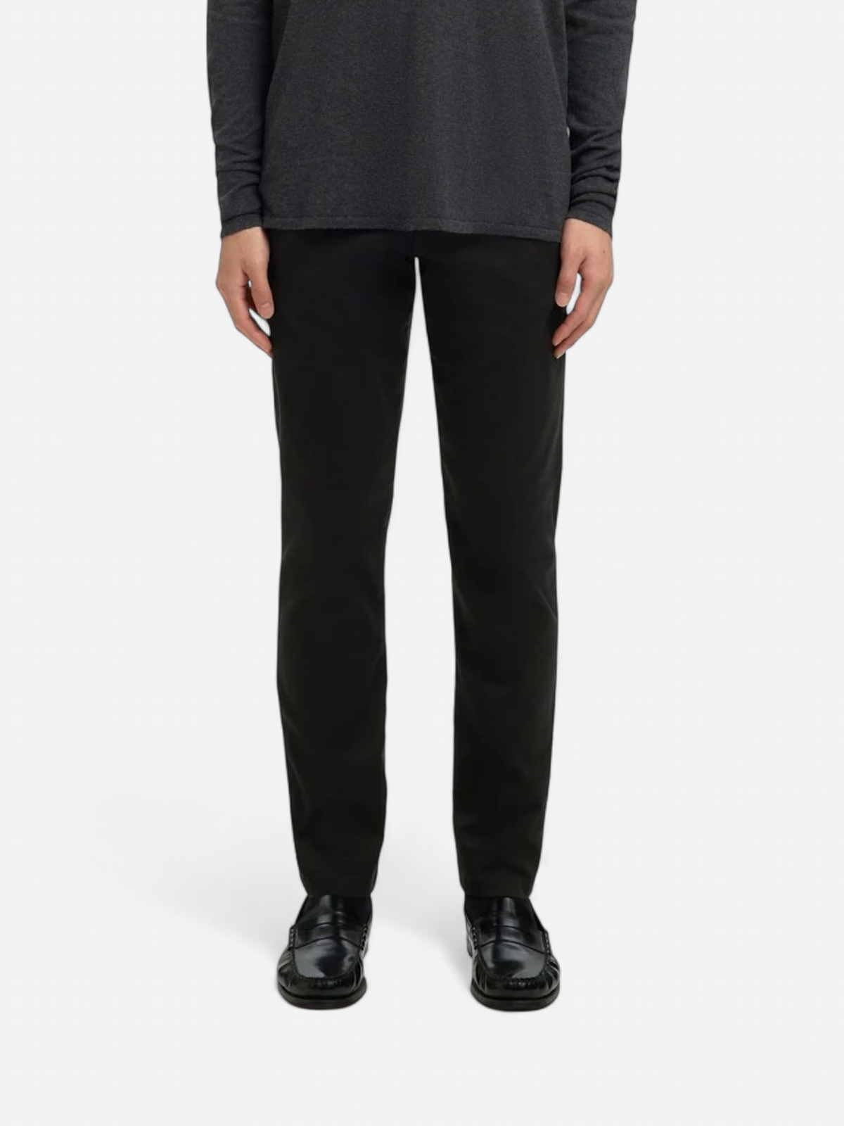 Selected miesten housut New Miles Flex Chino, musta - Kekäle.fi