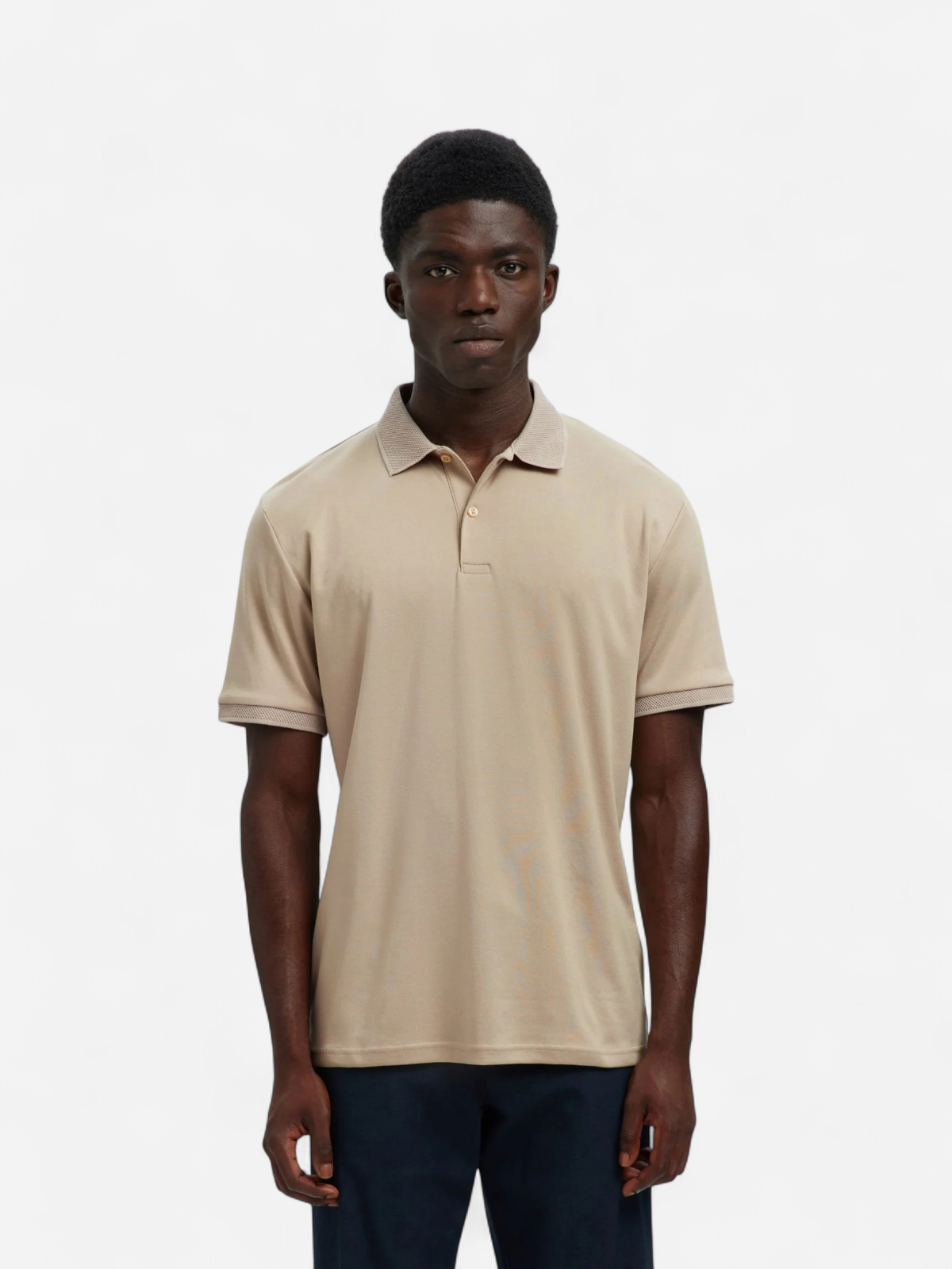 Selected miesten pikeepaita SLHFAVE Button Ss Polo Noos, Oatmeal - Kekäle.fi