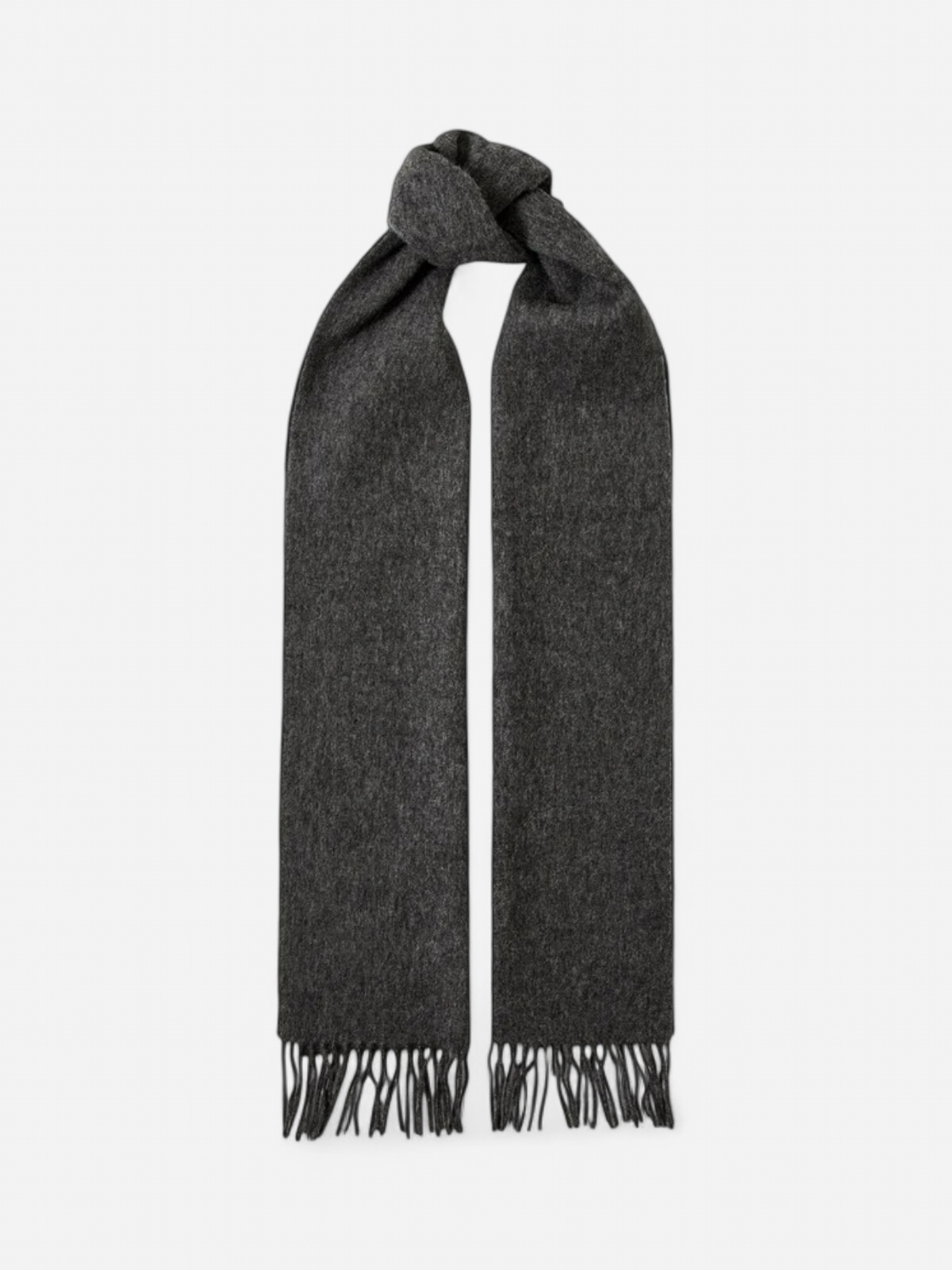 Selected miesten huivi Tope Wool Scarf, Medium Grey Melange - Kekäle.fi