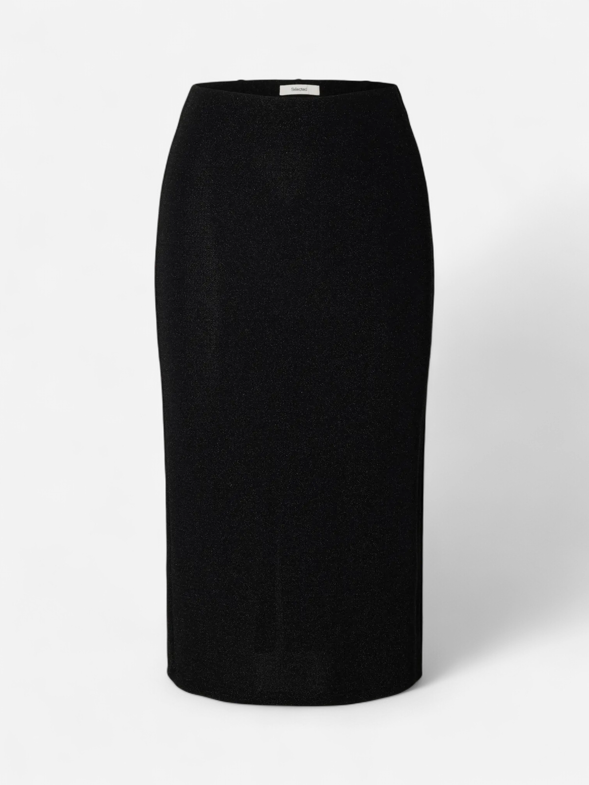 Selected Femme naisten hame Nori Knee Skirt, musta - Kekäle.fi