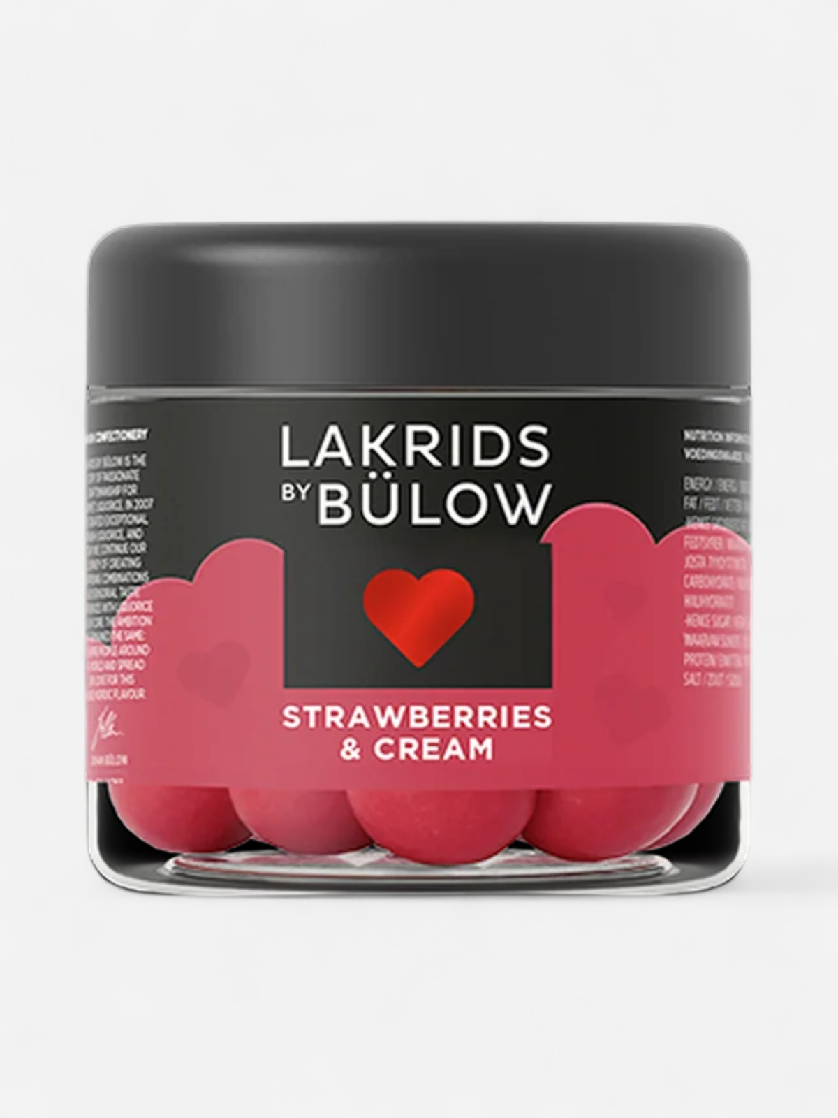 Lakrids by Bülow lakritsi Small Strawberries&Cream - Kekäle.fi