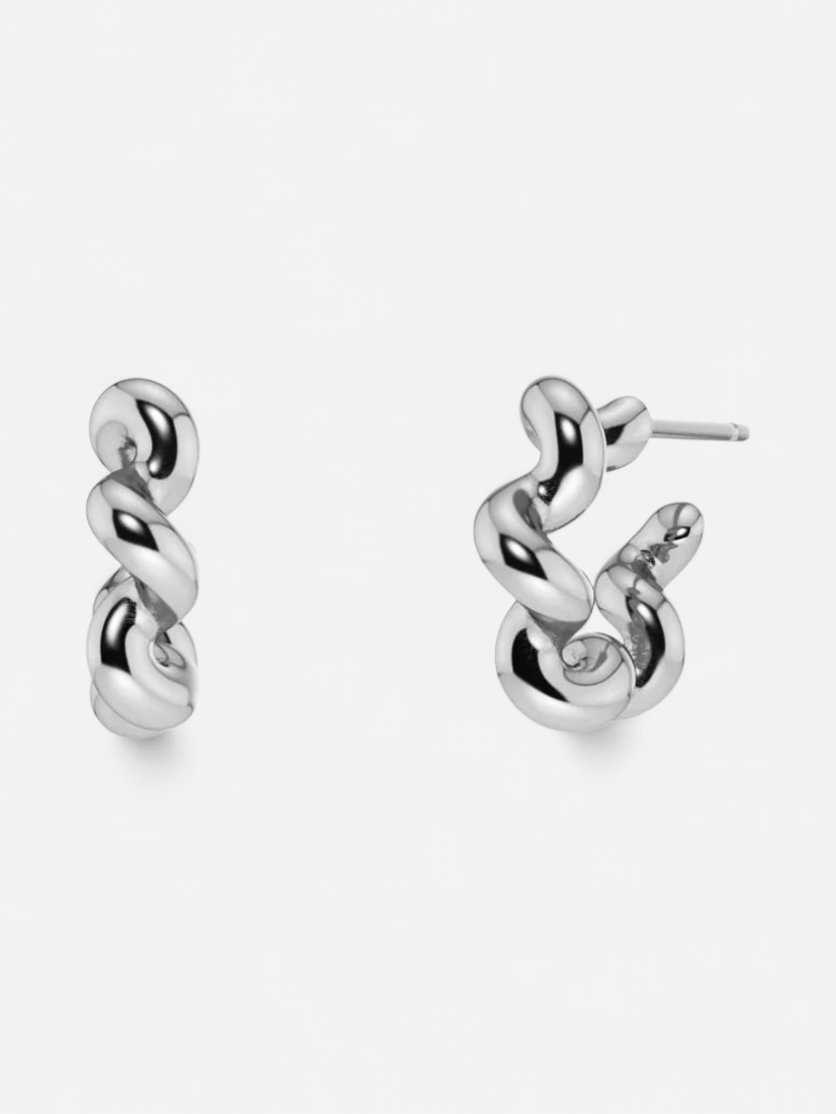 Edblad korvakorut Spiral Hoops S, Stainless steel - Kekäle.fi