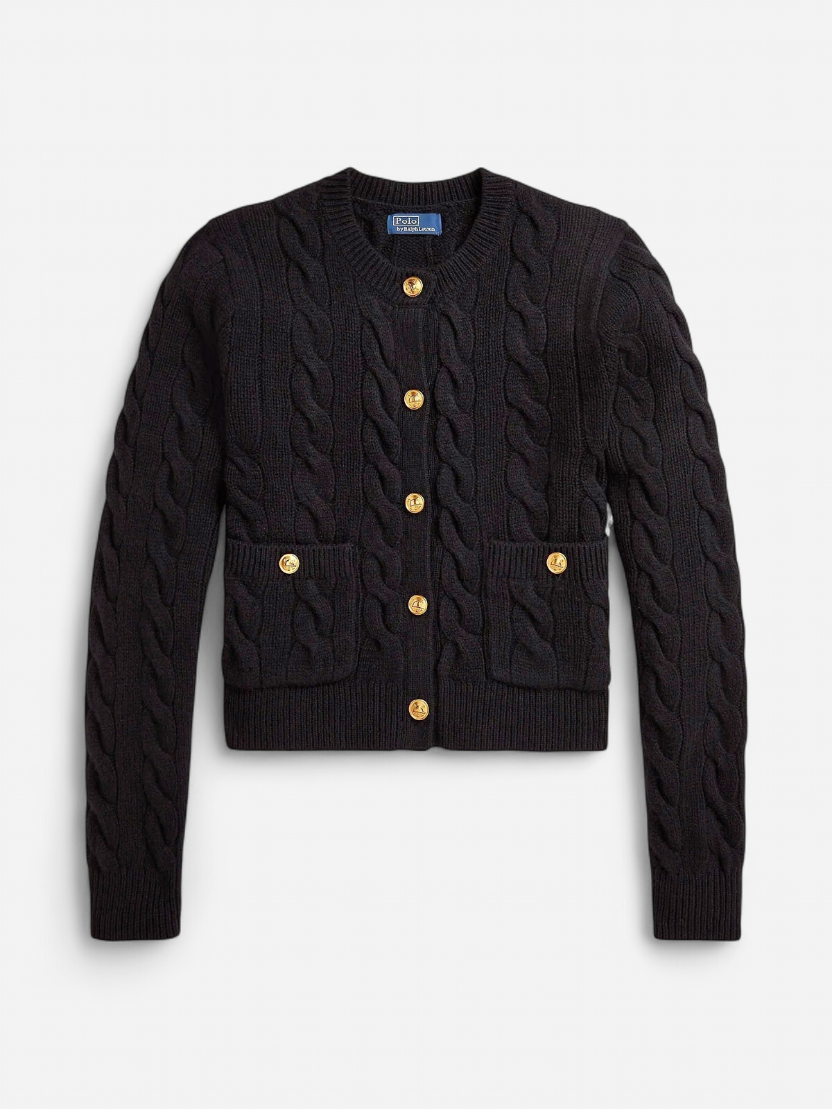 Polo Ralph Lauren naisten neuletakki SWEATER-CARDIGAN, musta - Kekäle.fi