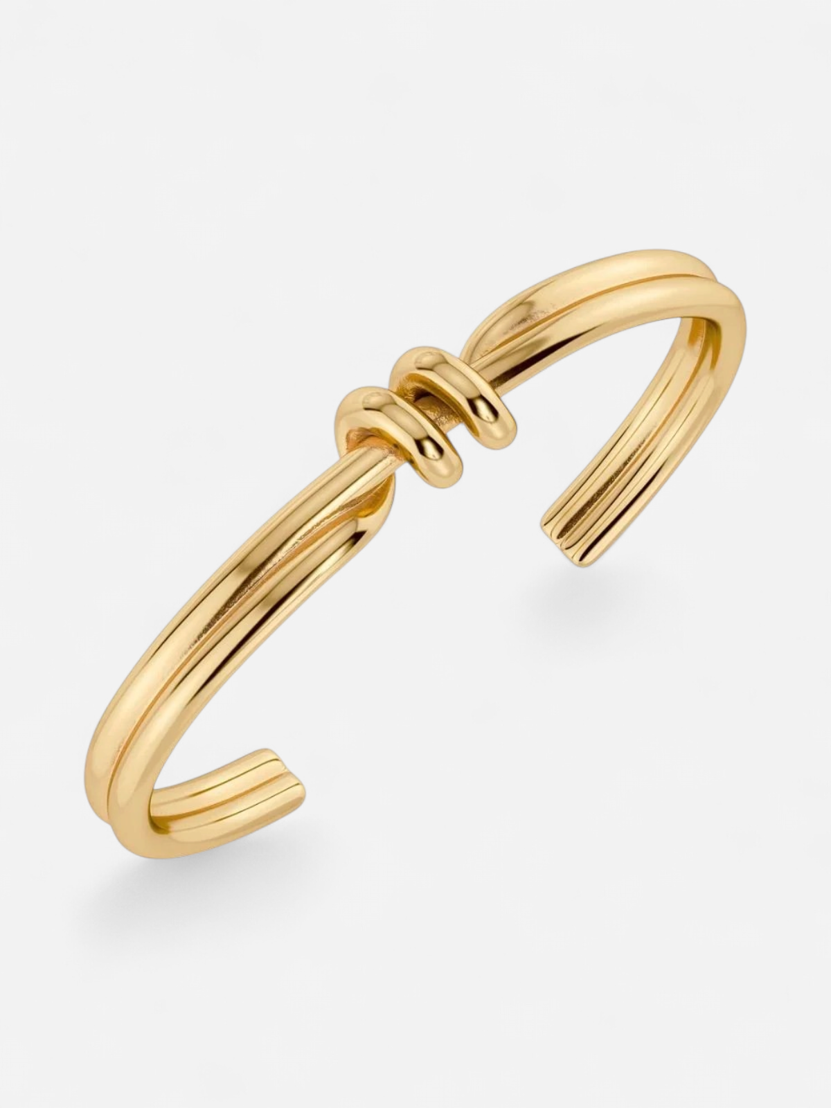Edblad rannekoru Swivel Bangle, Gold pleated - Kekäle.fi