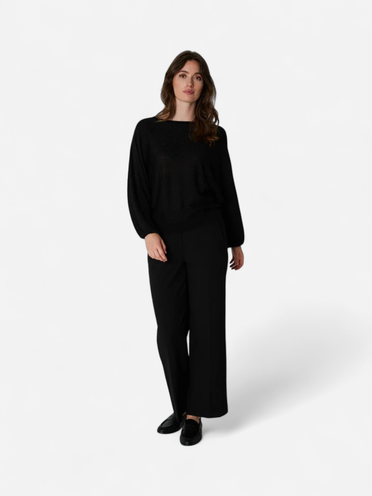 Philosophy Blues Original naisten suorat housut Tago Pants, musta - Kekäle.fi