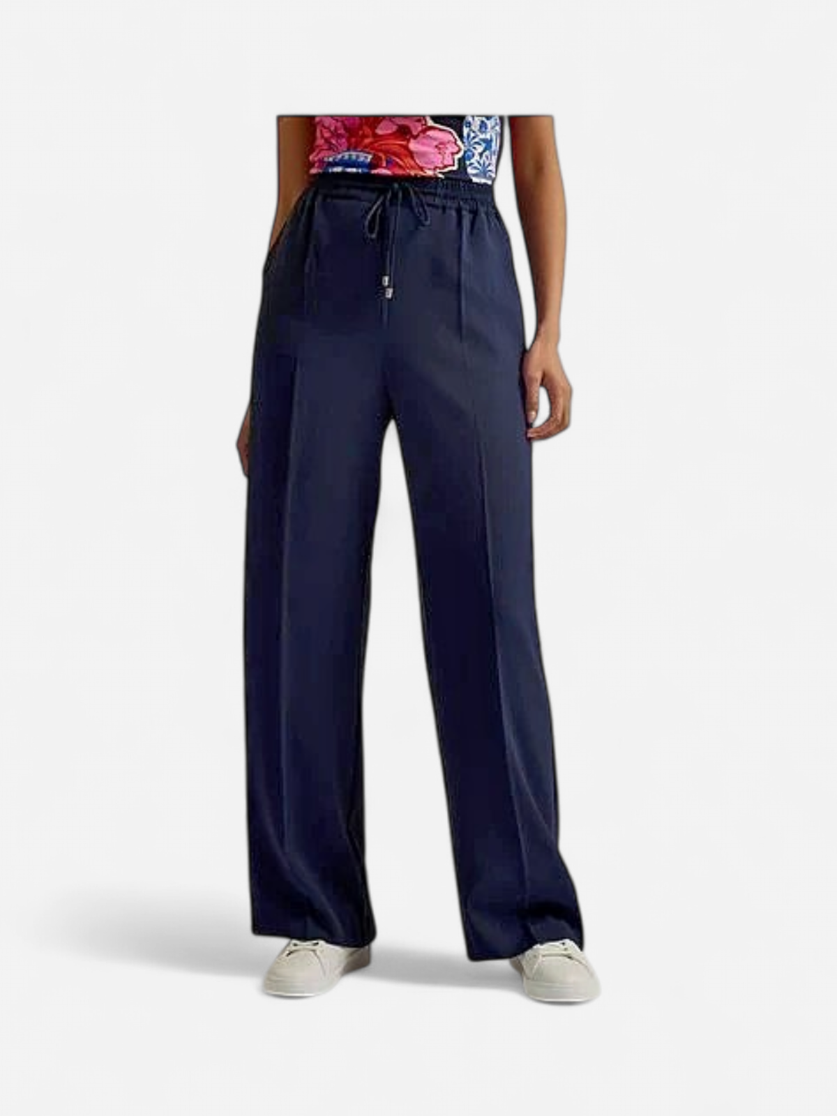 Ted Baker Naisten Housut, LILIAAH Wide Leg Jogger Tummansininen - Kekäle.fi
