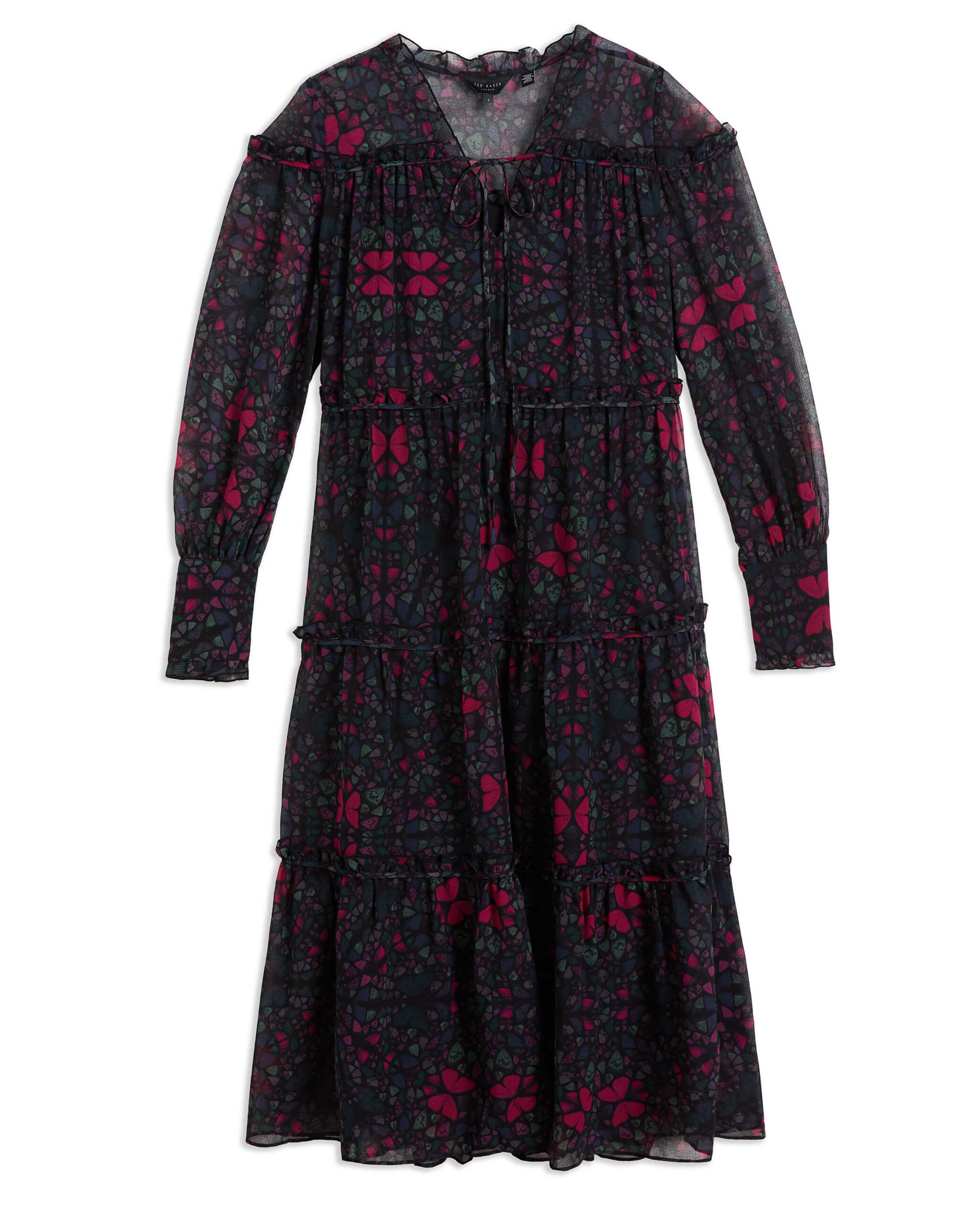 ted-baker-naisten-mekko-ellyah-dress-musta-kuosi-3