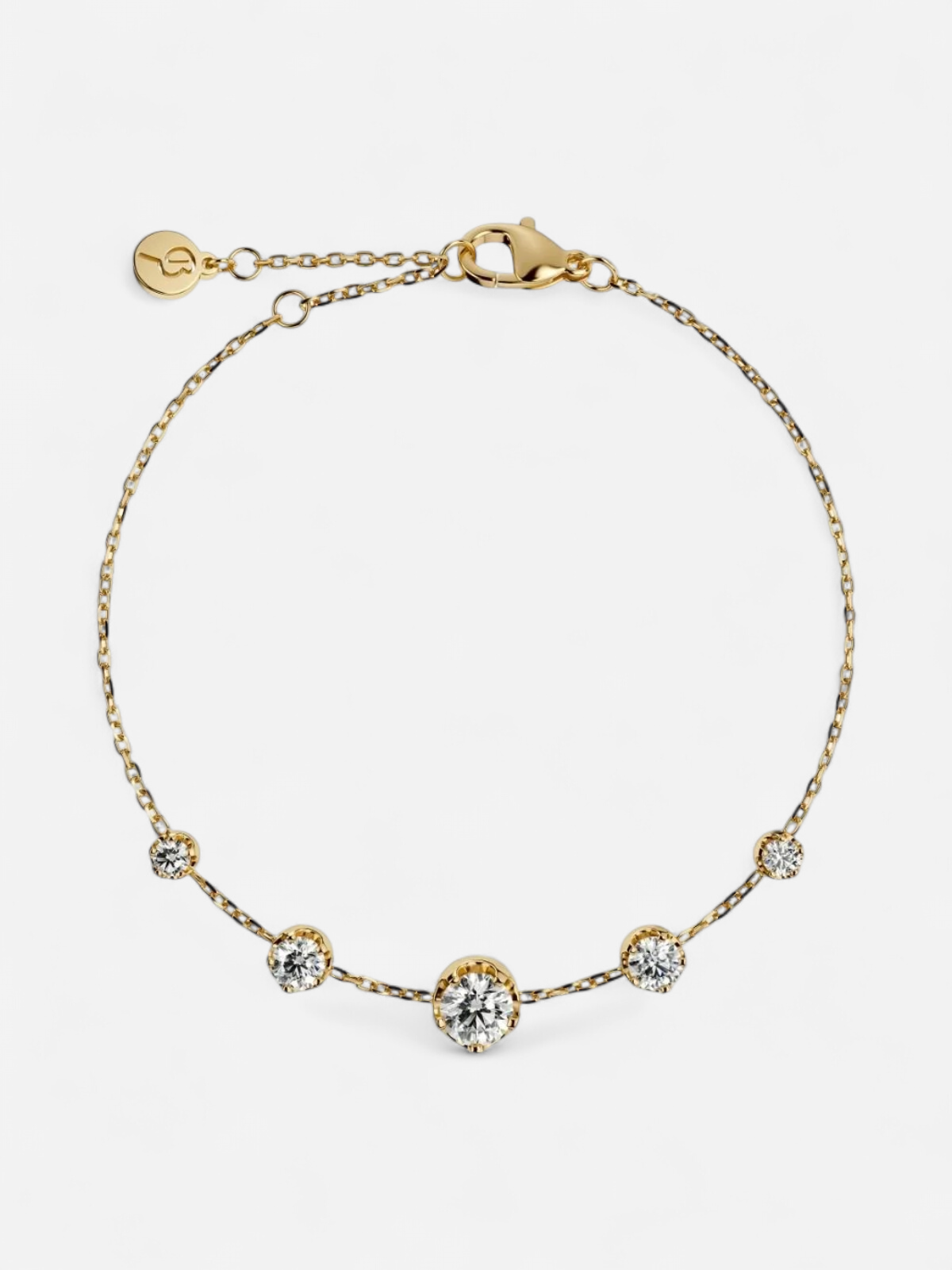 Edblad naisten rannekoru Teeny Bracelet Gold, Gold pleated - Kekäle.fi