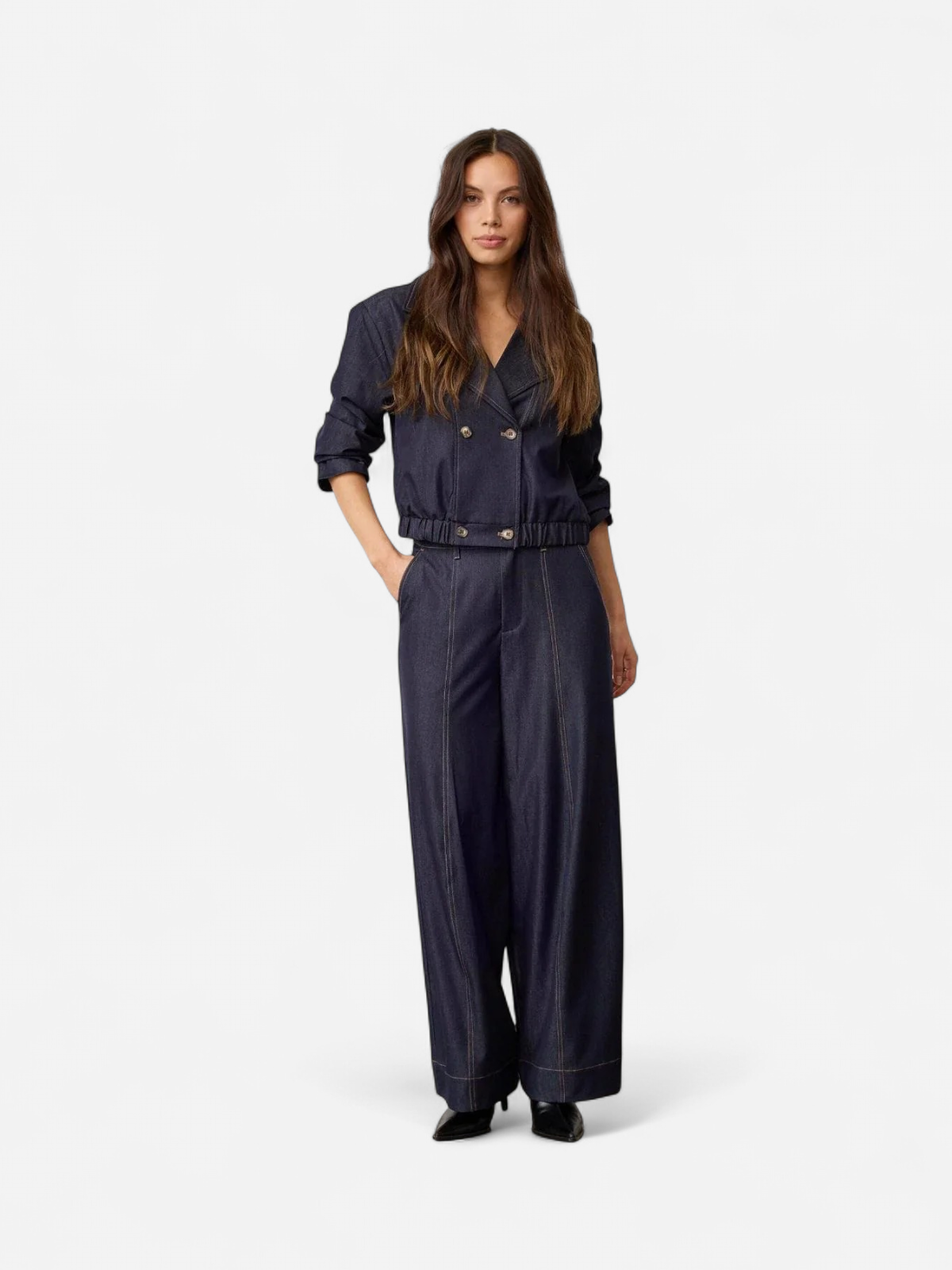TERRYCC BARREL PANT TUMMANSININEN - Kekäle.fi