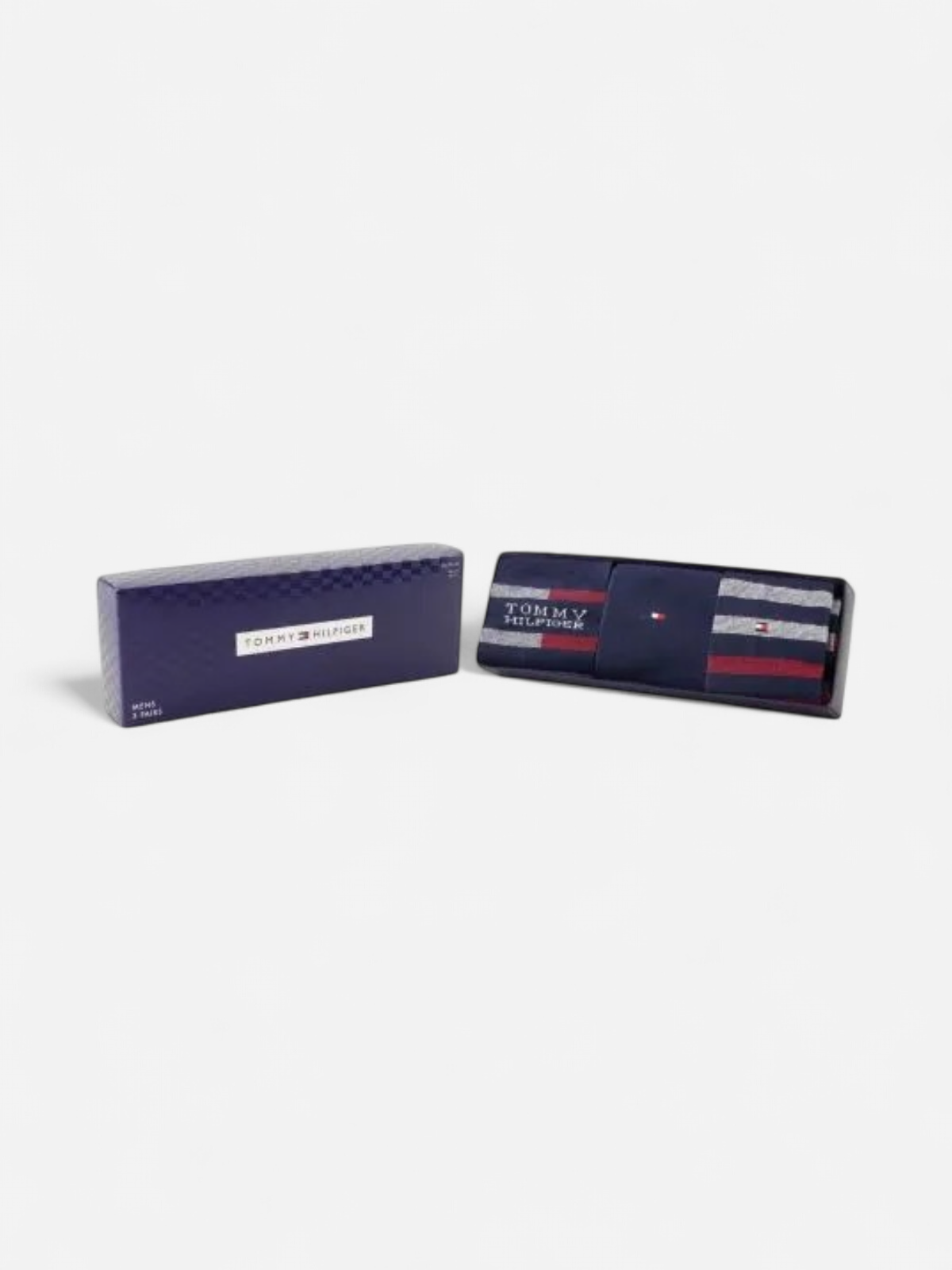 Tommy Hilfiger miesten sukat TH MEN SOCK 3P GIFT BOX TOMMY STRIPE, tummansininen - Kekäle.fi