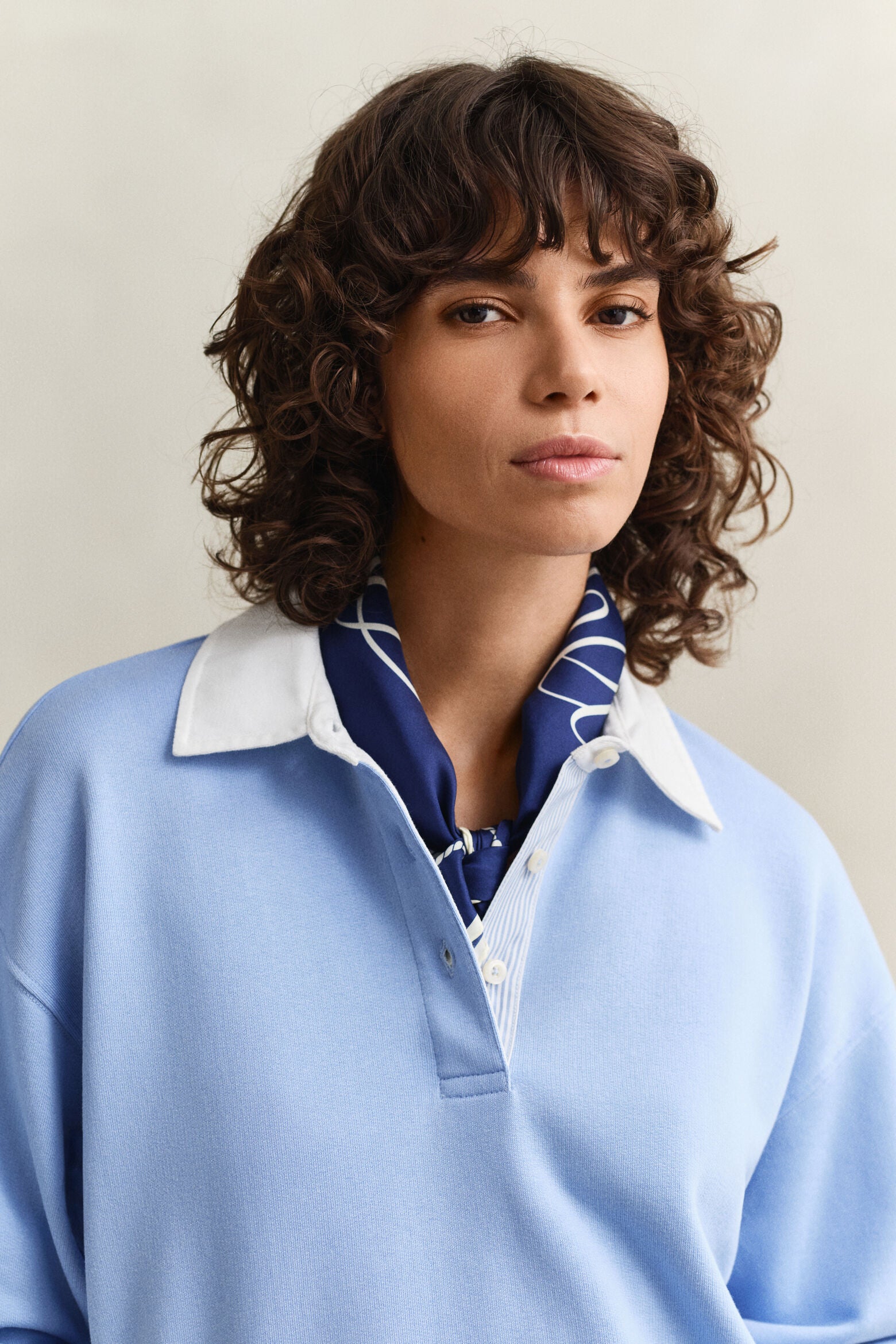 Gant naisten paita Rugger Sweatshirt, sininen