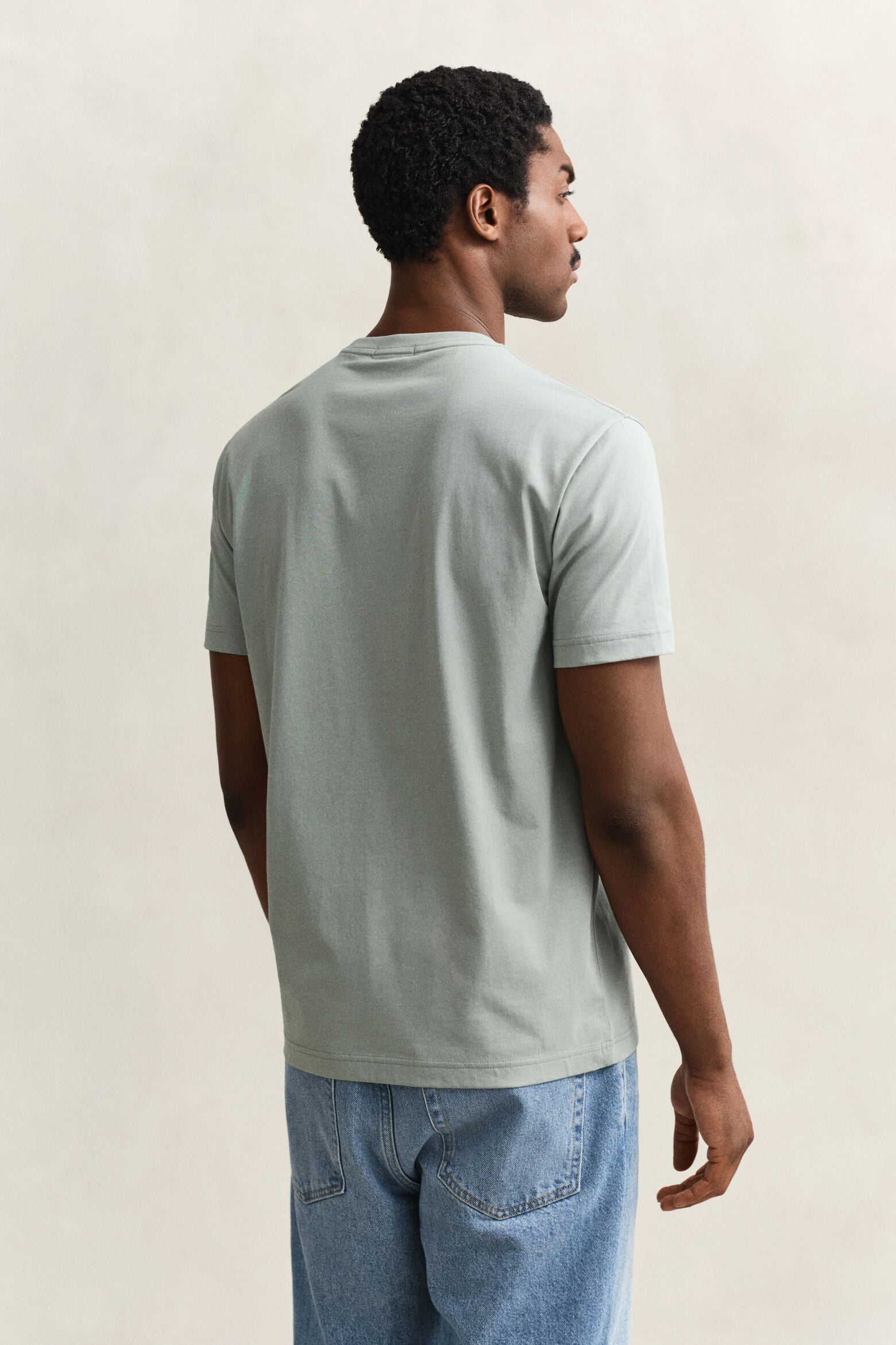 Gant miesten t-paita Reg Shield SS T-shirt, vaaleanvihreä