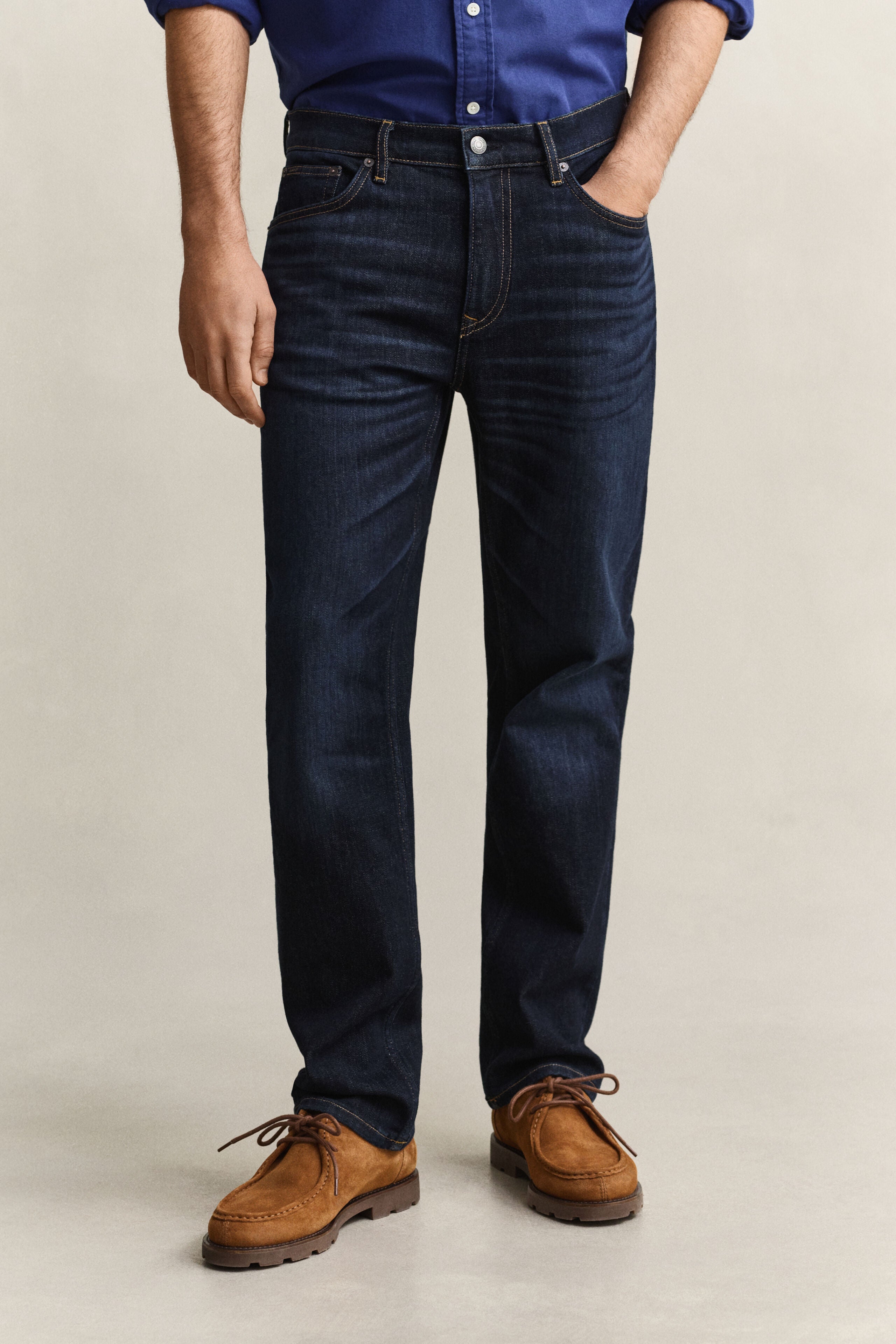 Gant miesten farkut Gant Jeans regular fit, sininen, indigo