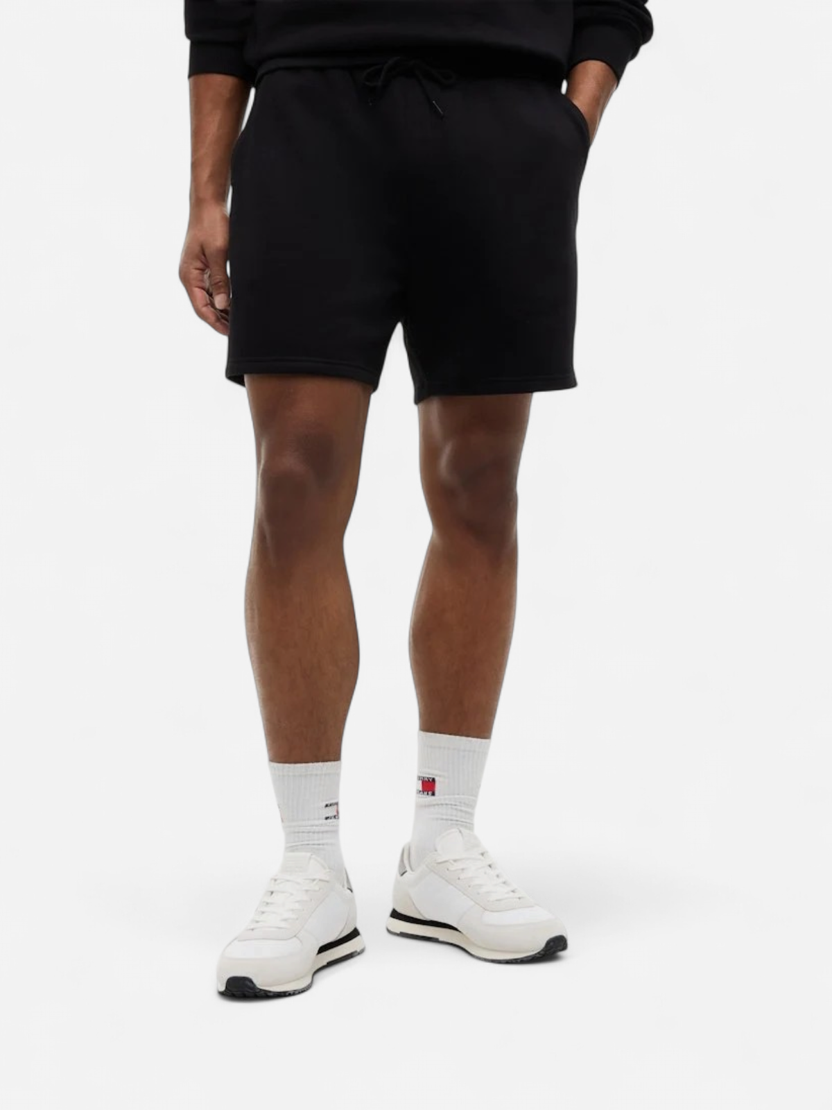 Tommy Jeans miesten shortsit Flag Beach Short, musta - Kekäle.fi