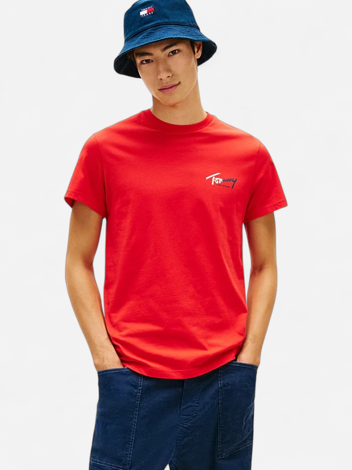 TJM SLIM SIGN CHEST SS TEE EXT PUNAINEN - Kekäle.fi