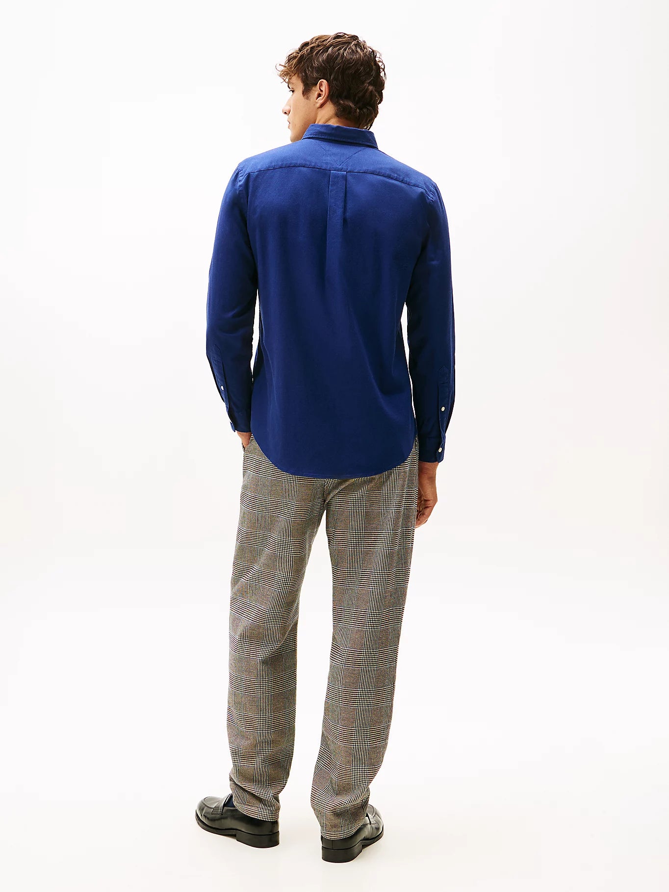 tommy-hilfiger-miesten-flanellipaita-flex-flannel-solid-rf-shirt-sininen-4