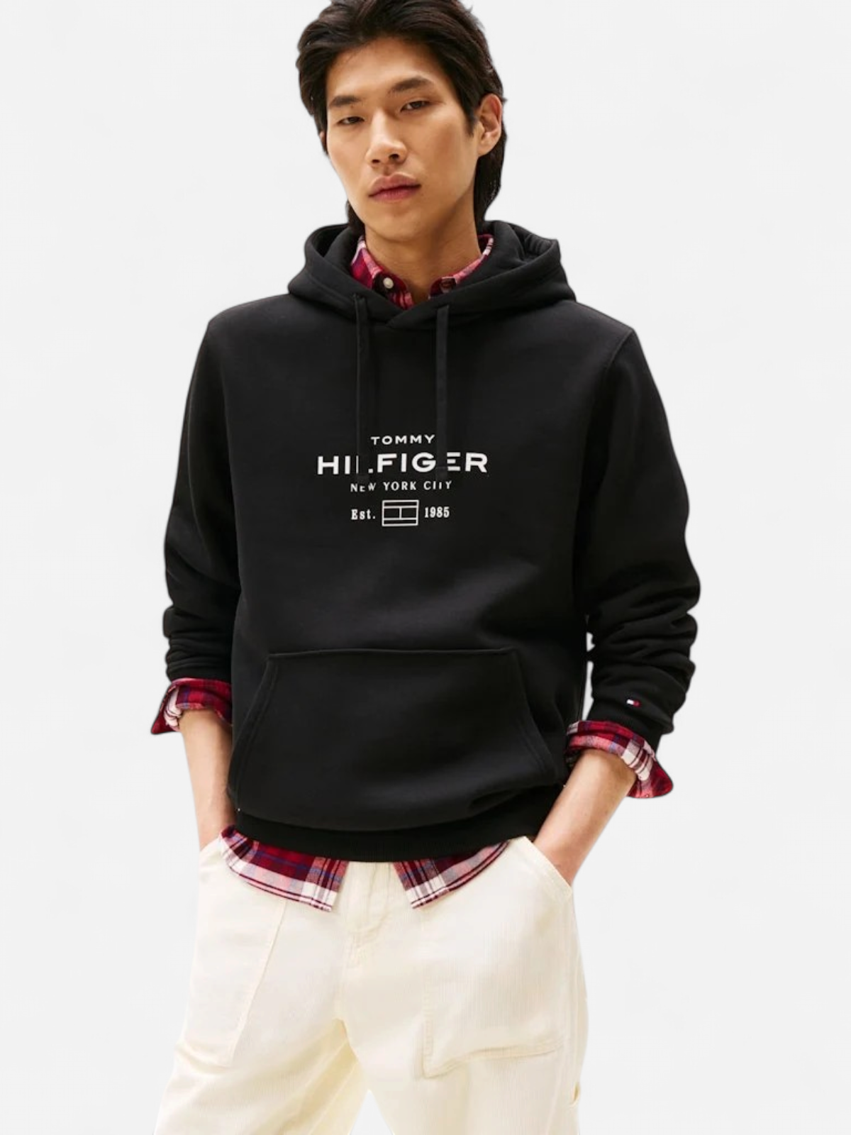Tommy Hilfiger miesten huppari, OVAL GRAPHIC HOODIE Musta - Kekäle.fi