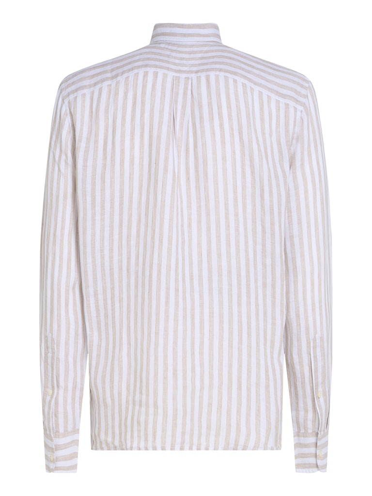 tommy-hilfiger-miesten-kauluspaita-linen-essential-stripe-rfshirt-raidallinen-ruskea-4