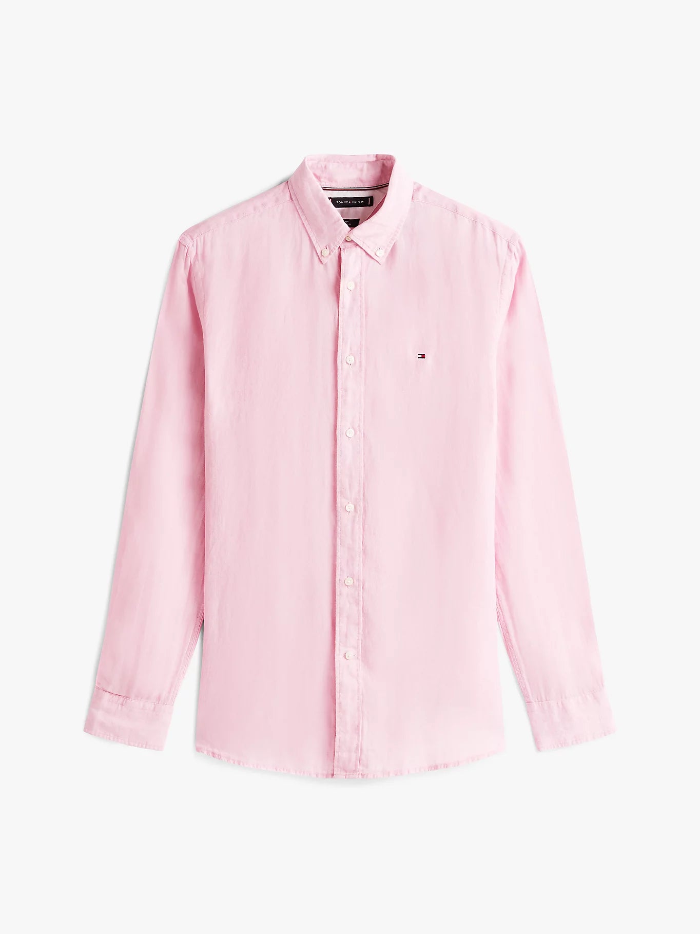 tommy-hilfiger-miesten-kauluspaita-pigement-dyed-linen-solid-vaaleanpunainen-3