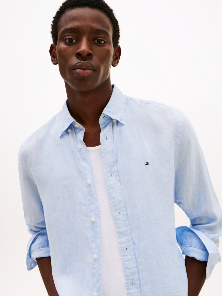 tommy-hilfiger-miesten-kauluspaita-pigment-dyed-linen-solid-keskisininen-6