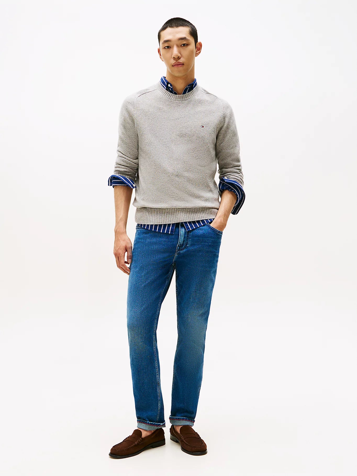 tommy-hilfiger-miesten-neulepusero-clambswool-crew-neck-vaaleanharmaa-3