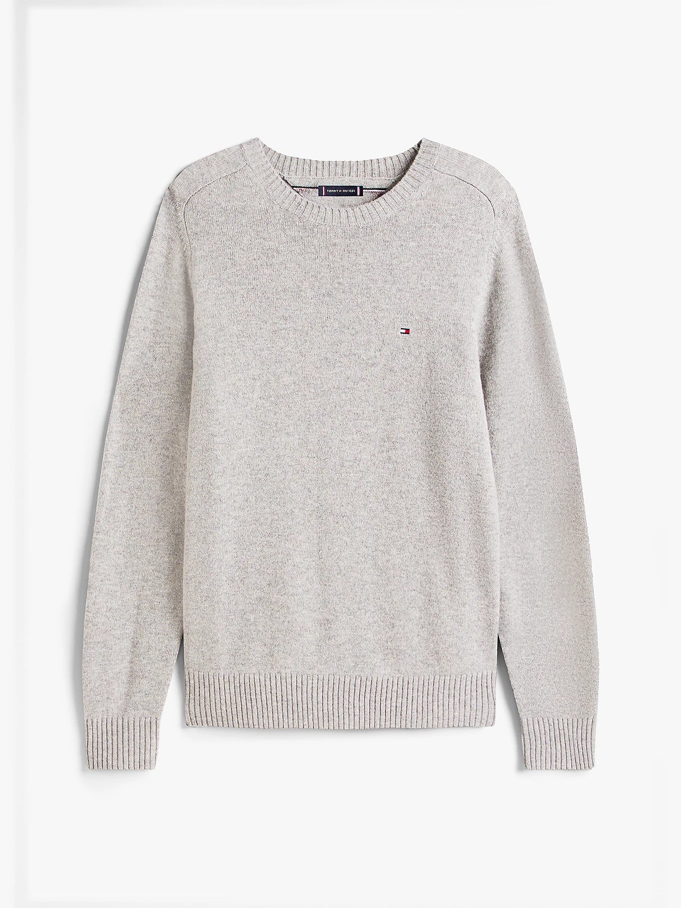 tommy-hilfiger-miesten-neulepusero-clambswool-crew-neck-vaaleanharmaa-5