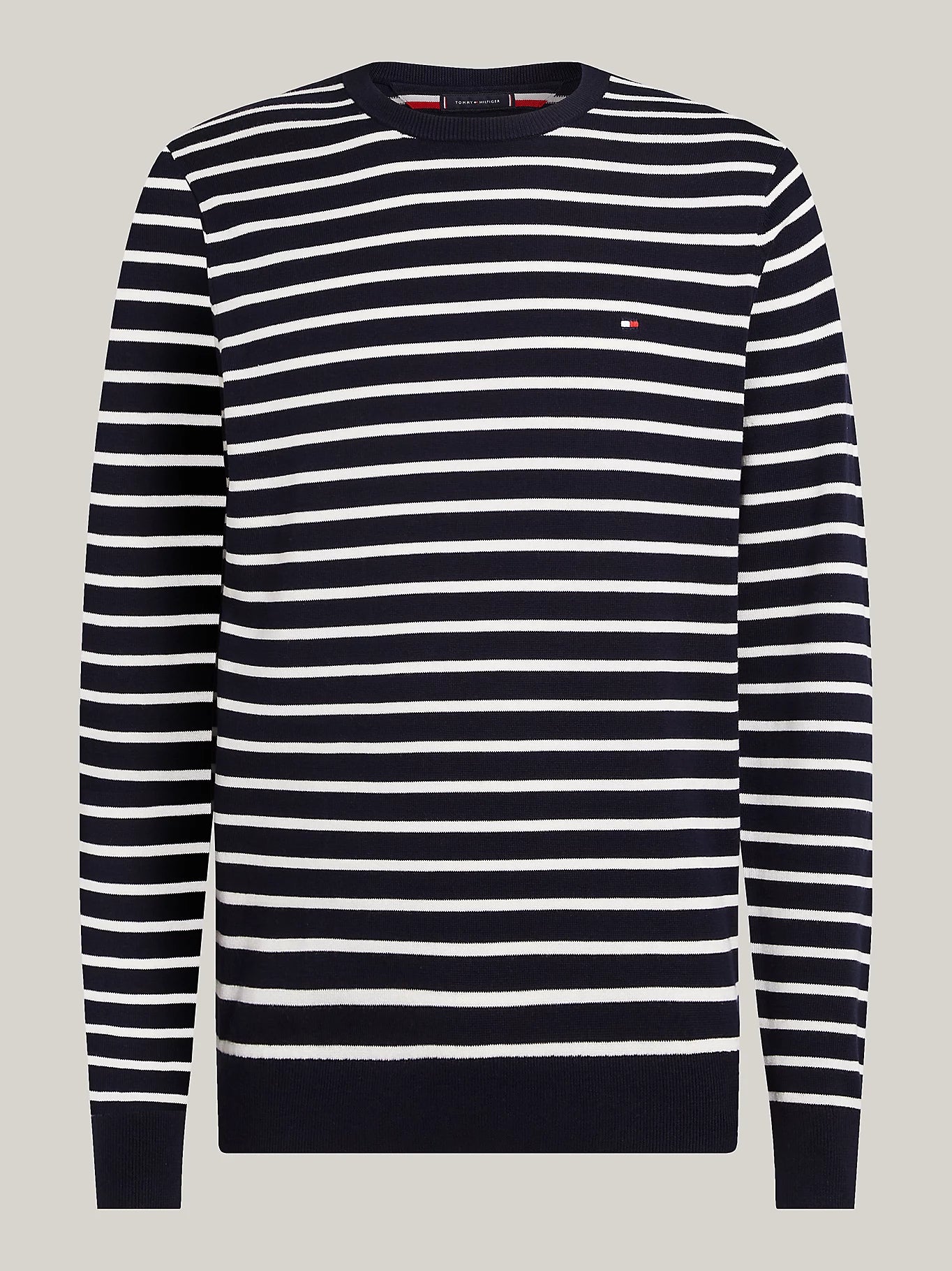 tommy-hilfiger-miesten-neulepusero-essential-cotton-crew-neck-raidallinen-sininen-3