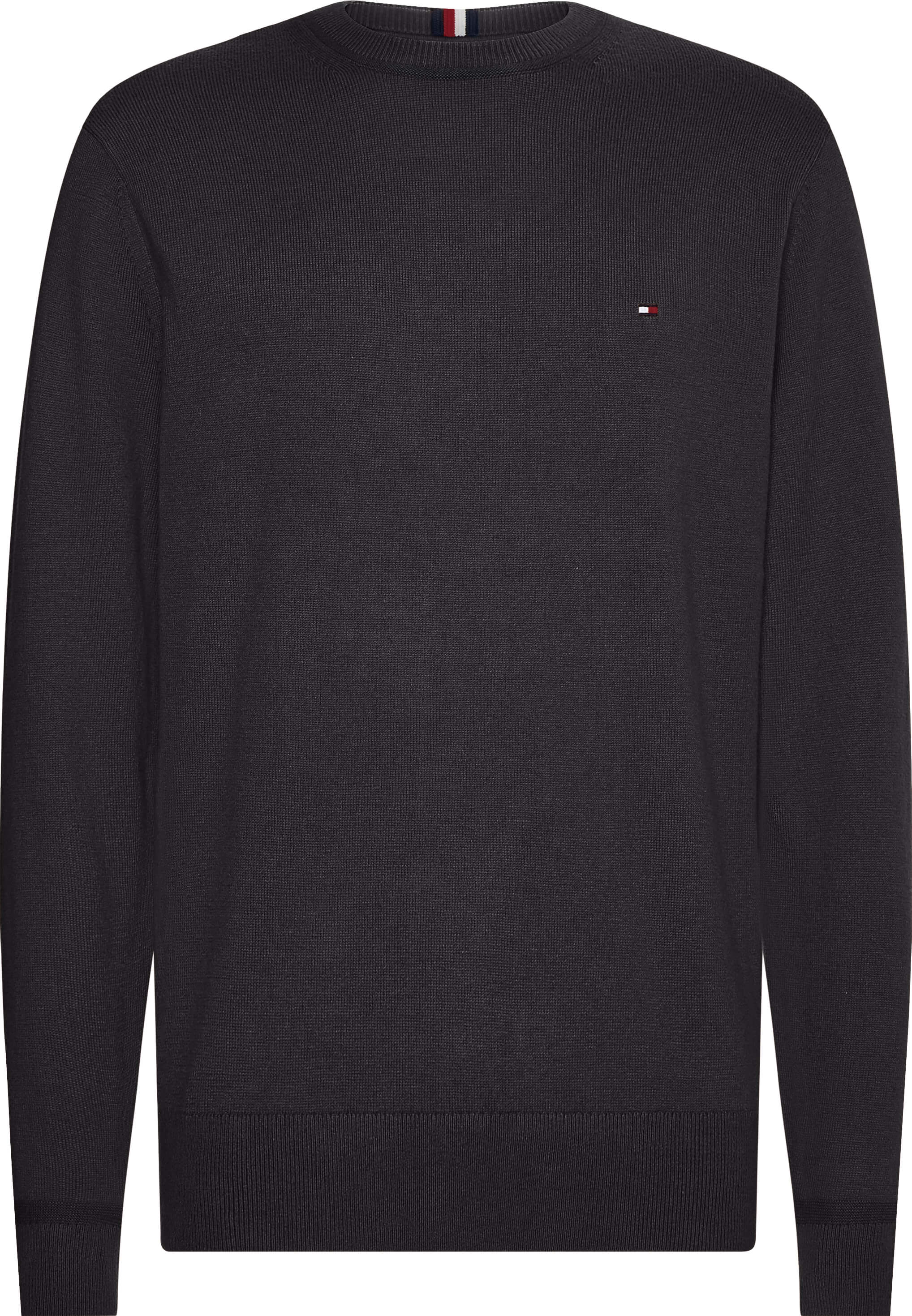 tommy-hilfiger-miesten-neulepusero-pima-org-ctn-cashmere-crew-tummanharmaa-1