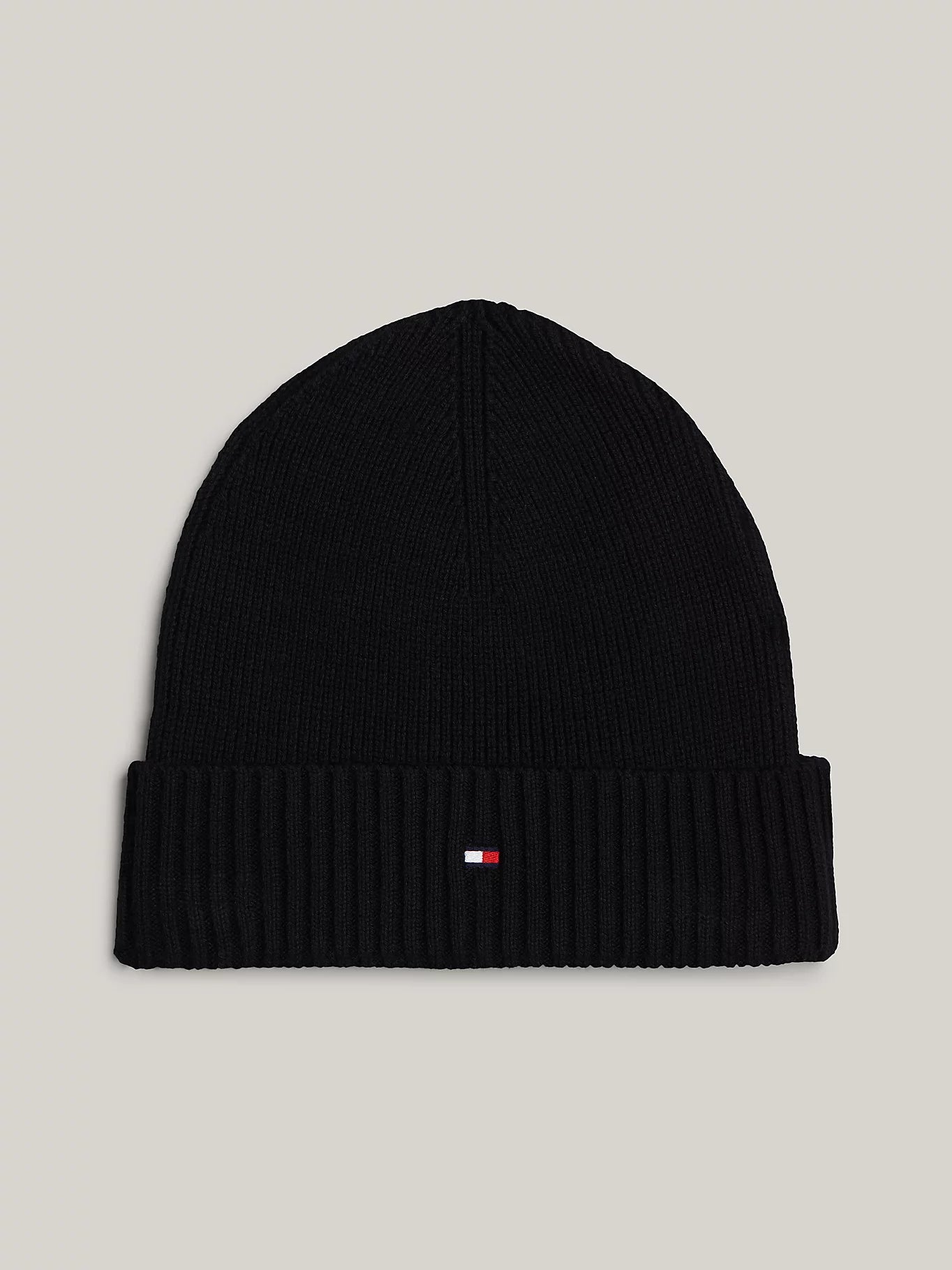tommy-hilfiger-miesten-pipo-th-flag-pima-cotton-beanie-musta-1