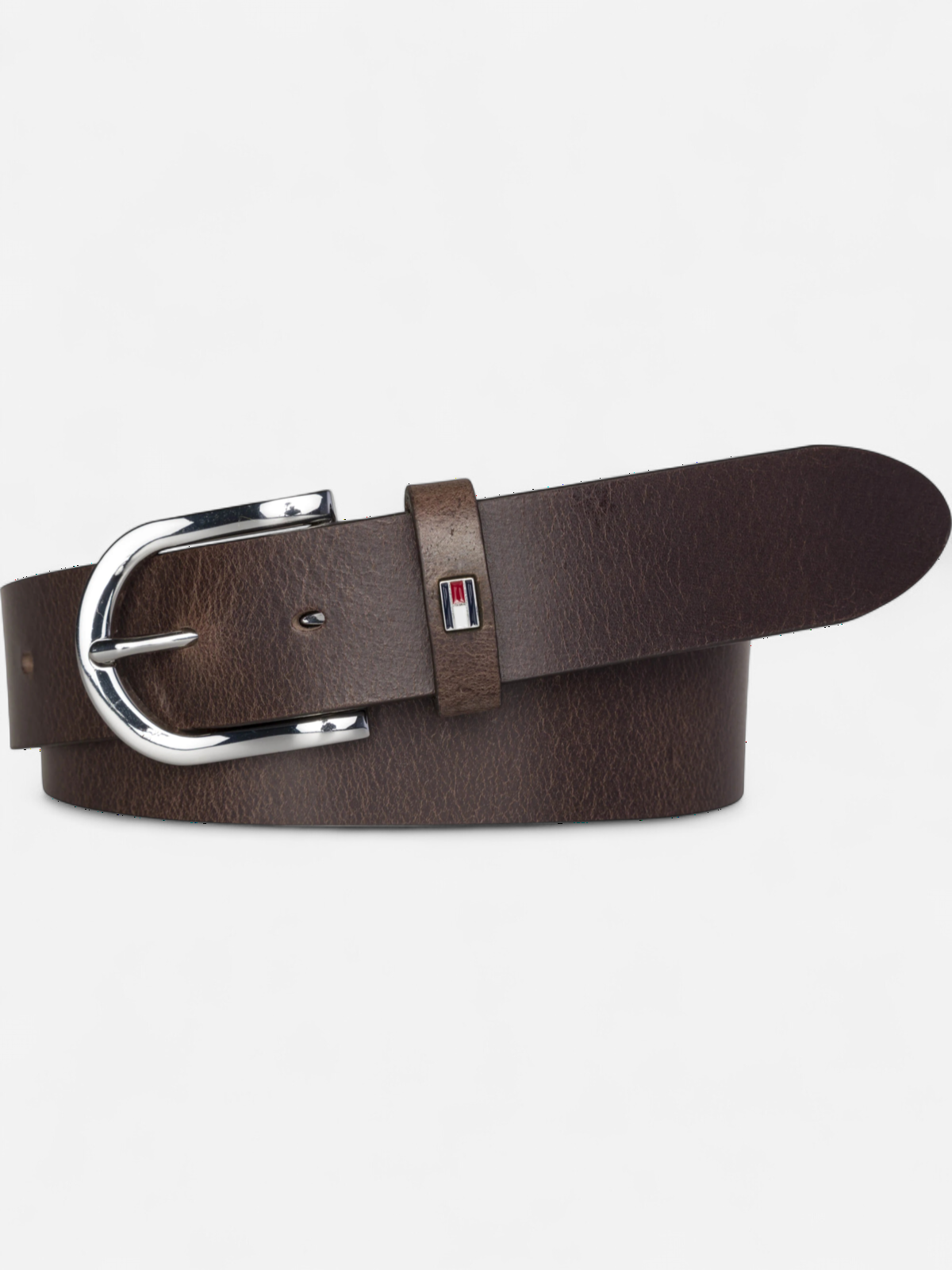 Tommy Hilfiger Nahkavyö, Danny belt Tummanruskea - Kekäle.fi