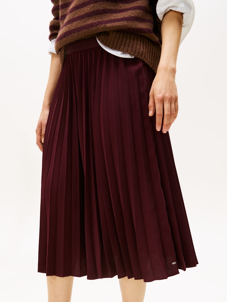 tommy-hilfiger-naisten-hame-fluid-pleated-pull-on-midi-skirt-viininpunainen-4