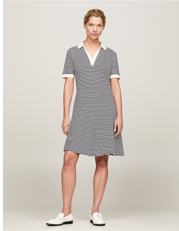 tommy-hilfiger-naisten-mekko-f-f-open-plckt-lycll-polo-dress-raidallinen-valkoinen-1