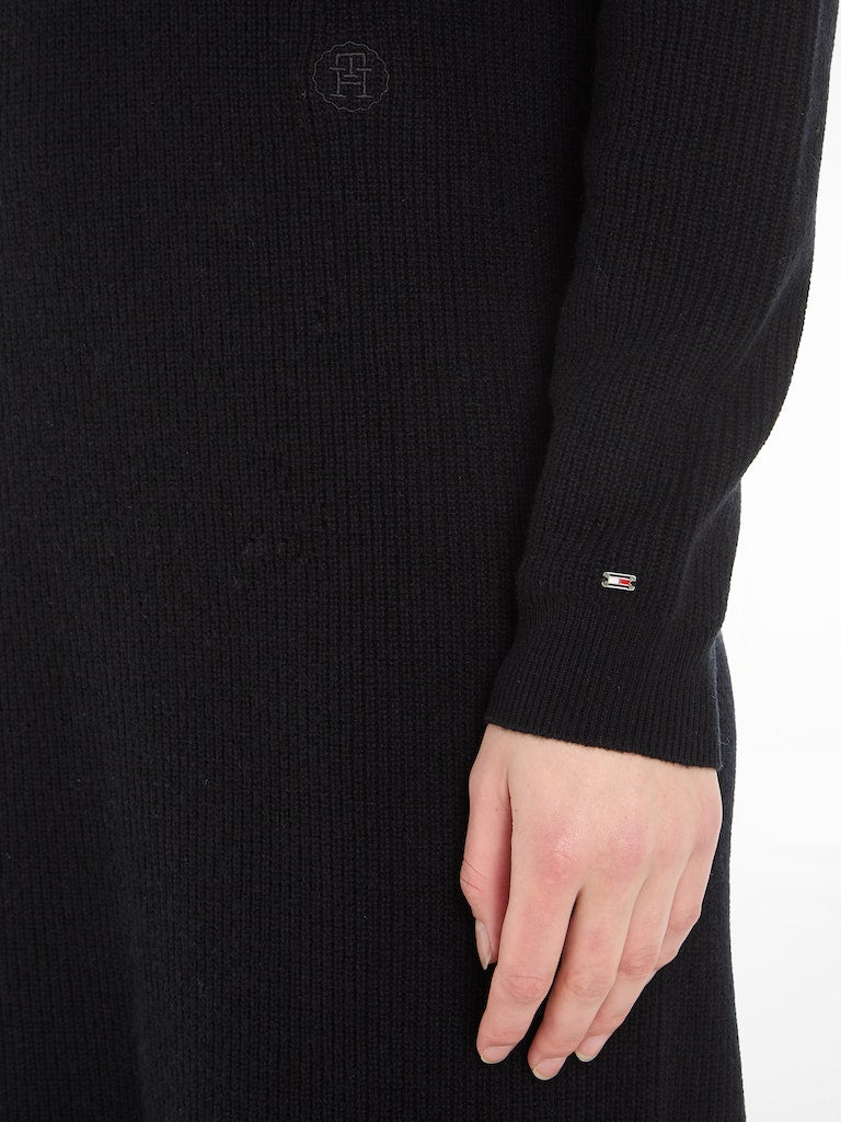 tommy-hilfiger-naisten-mekko-md-wool-cash-roll-nk-midi-dress-musta-5