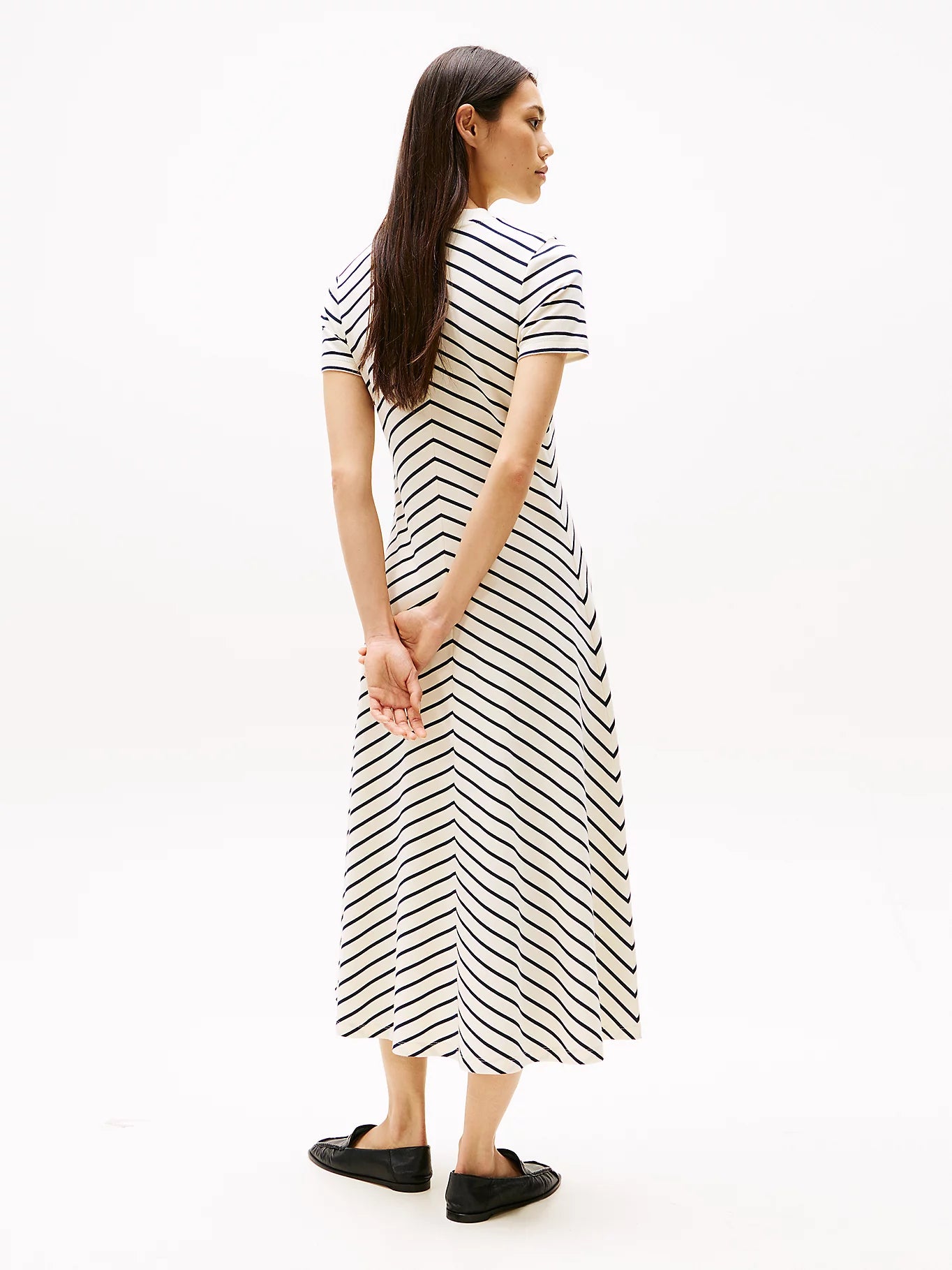 tommy-hilfiger-naisten-mekko-modern-f-f-midi-dress-raidallinen-sininen-2