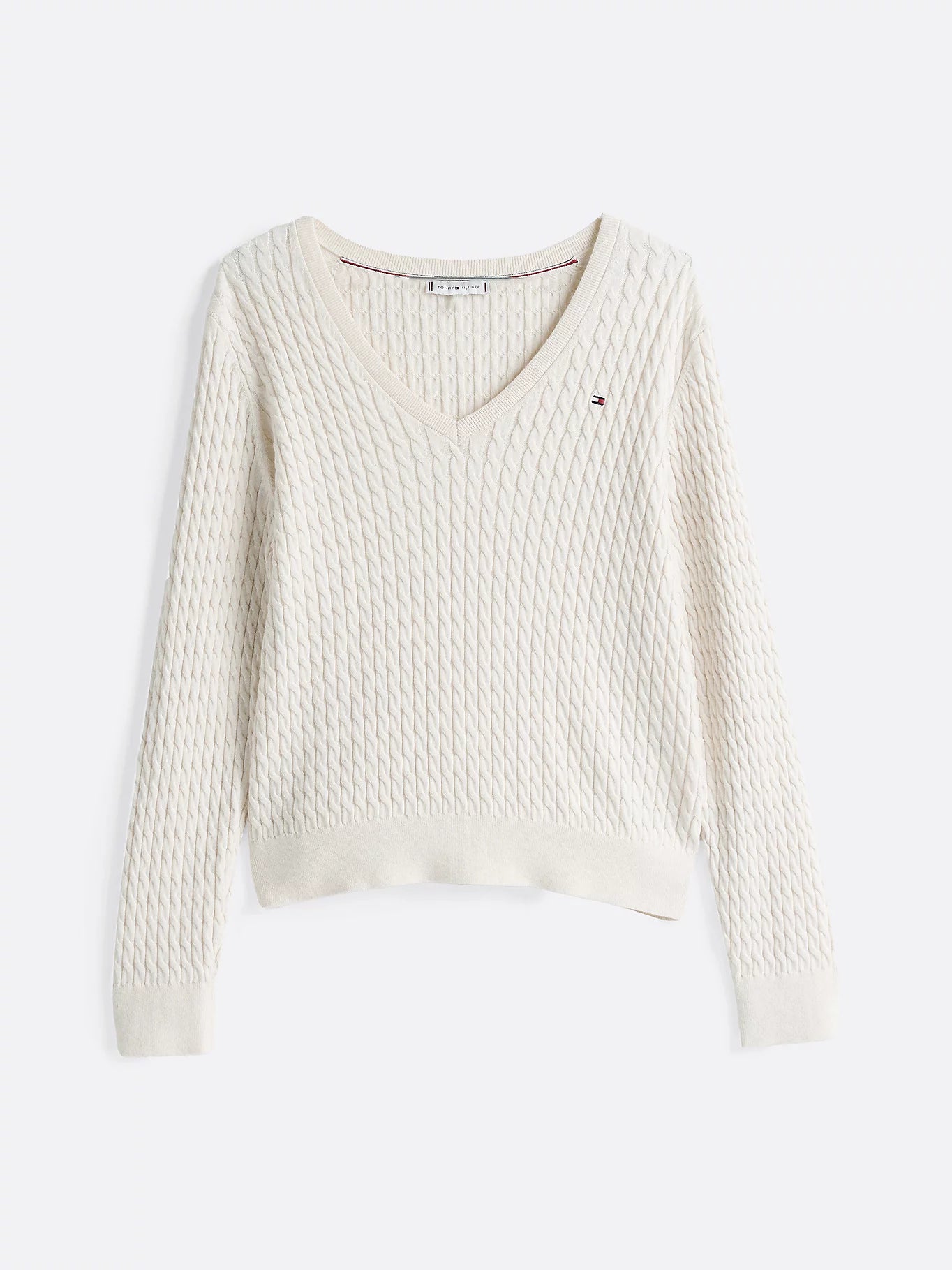 tommy-hilfiger-naisten-neule-co-cable-fine-gg-v-nk-ls-sweat-luonnonvalkoinen-3
