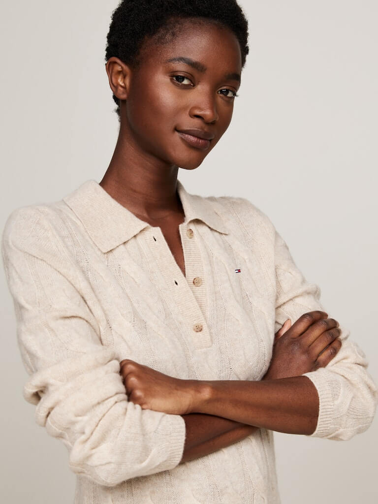 tommy-hilfiger-naisten-neulemekko-soft-wool-cable-polo-dress-luonnonvalkoinen-3