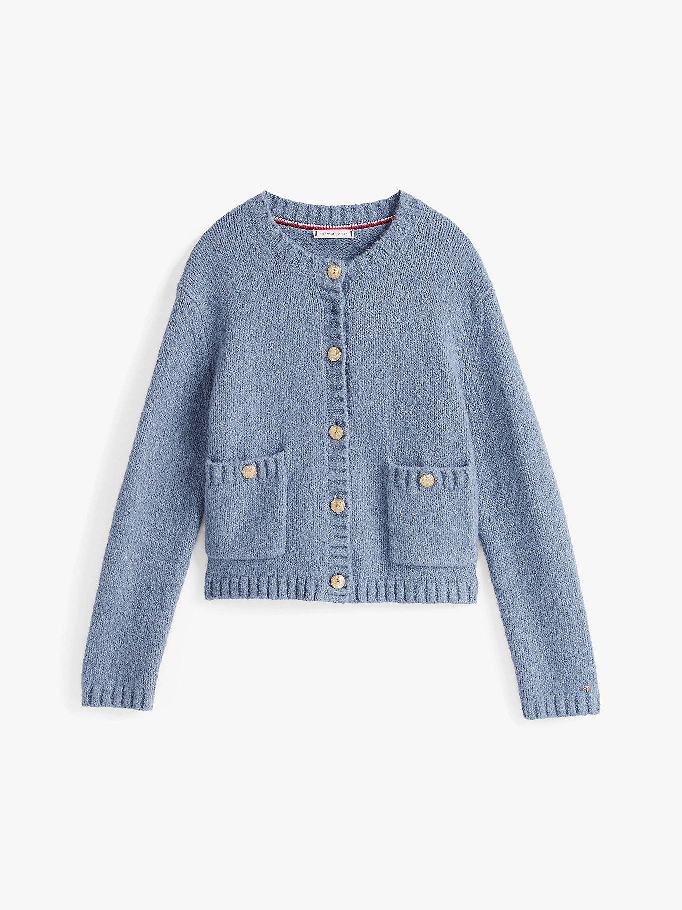 tommy-hilfiger-naisten-neuletakki-textured-gold-button-lady-jacket-vaaleansininen-3