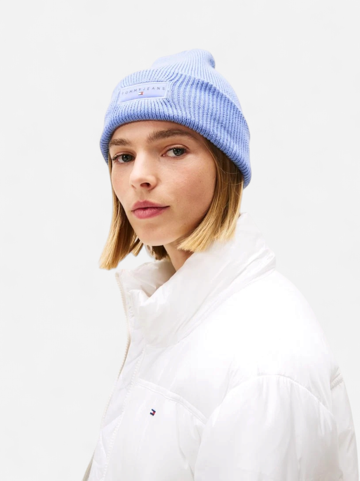 Tommy Hilfiger naisten pipo, TJW LINEAR BEANIE Vaaleansininen - Kekäle.fi